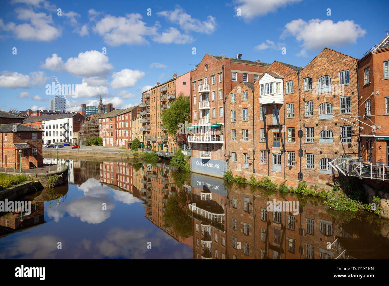 Leeds/England - 22. September 2012: Leeds Liverpool Canal Stockfoto