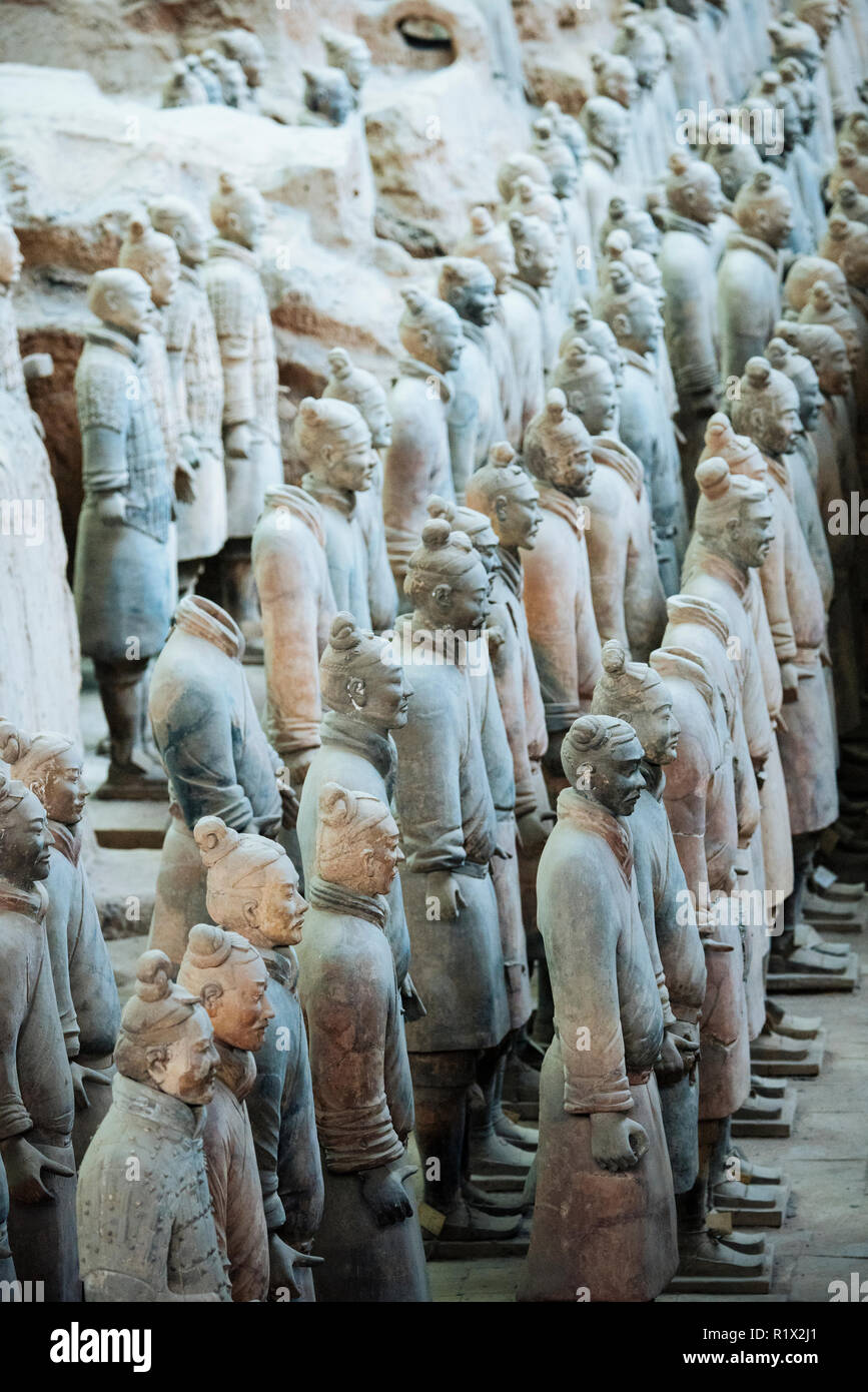 Armee von Terracotta Krieger, Xian, Provinz Shaanxi, China Stockfoto