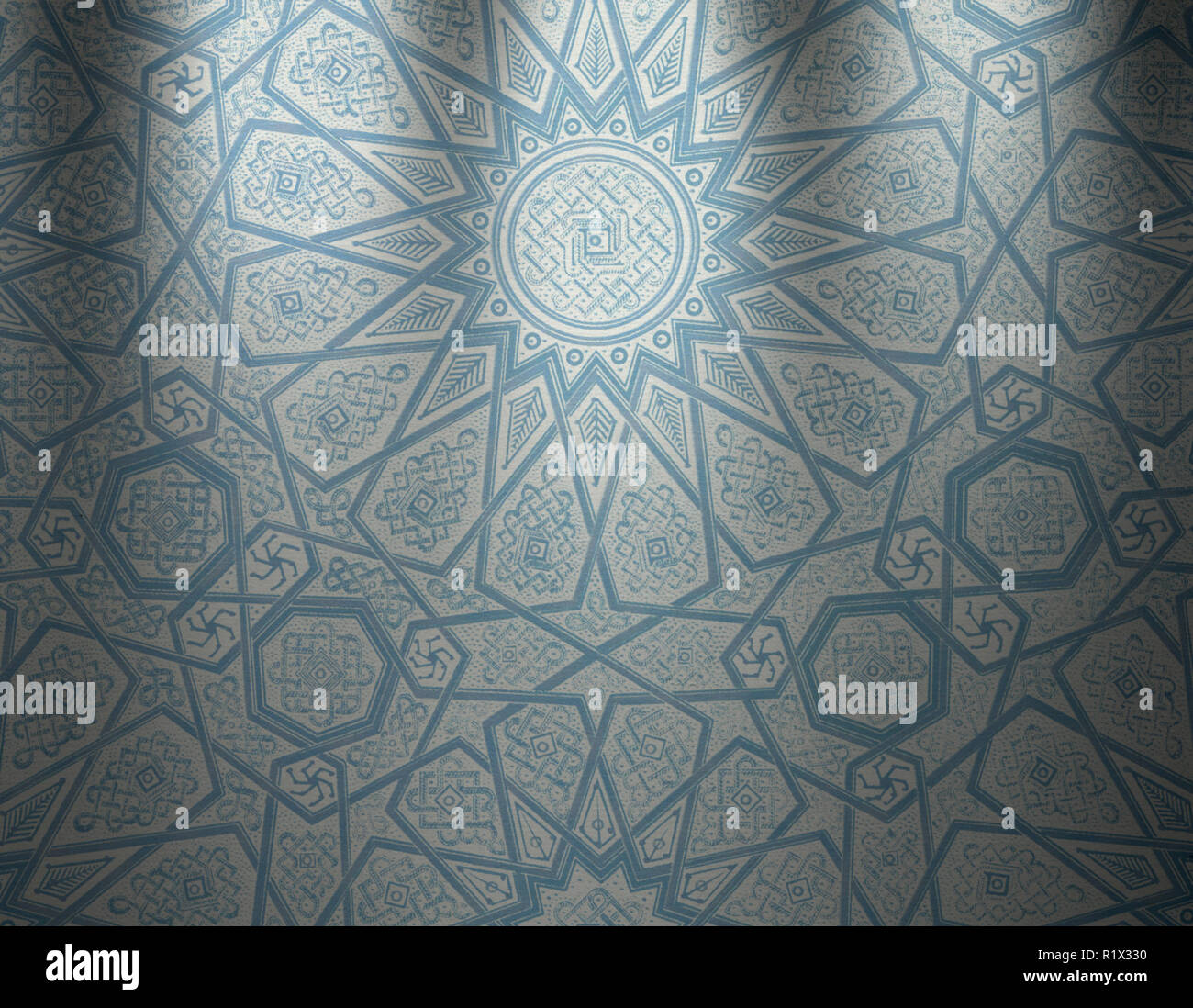 Schmuck von "L' Ornement Polychrome" 1873 herausgegeben von Albert Charles Auguste Racinet (1825-1893), einem französischen Designer, Lithograph und Kunst historischen Stockfoto