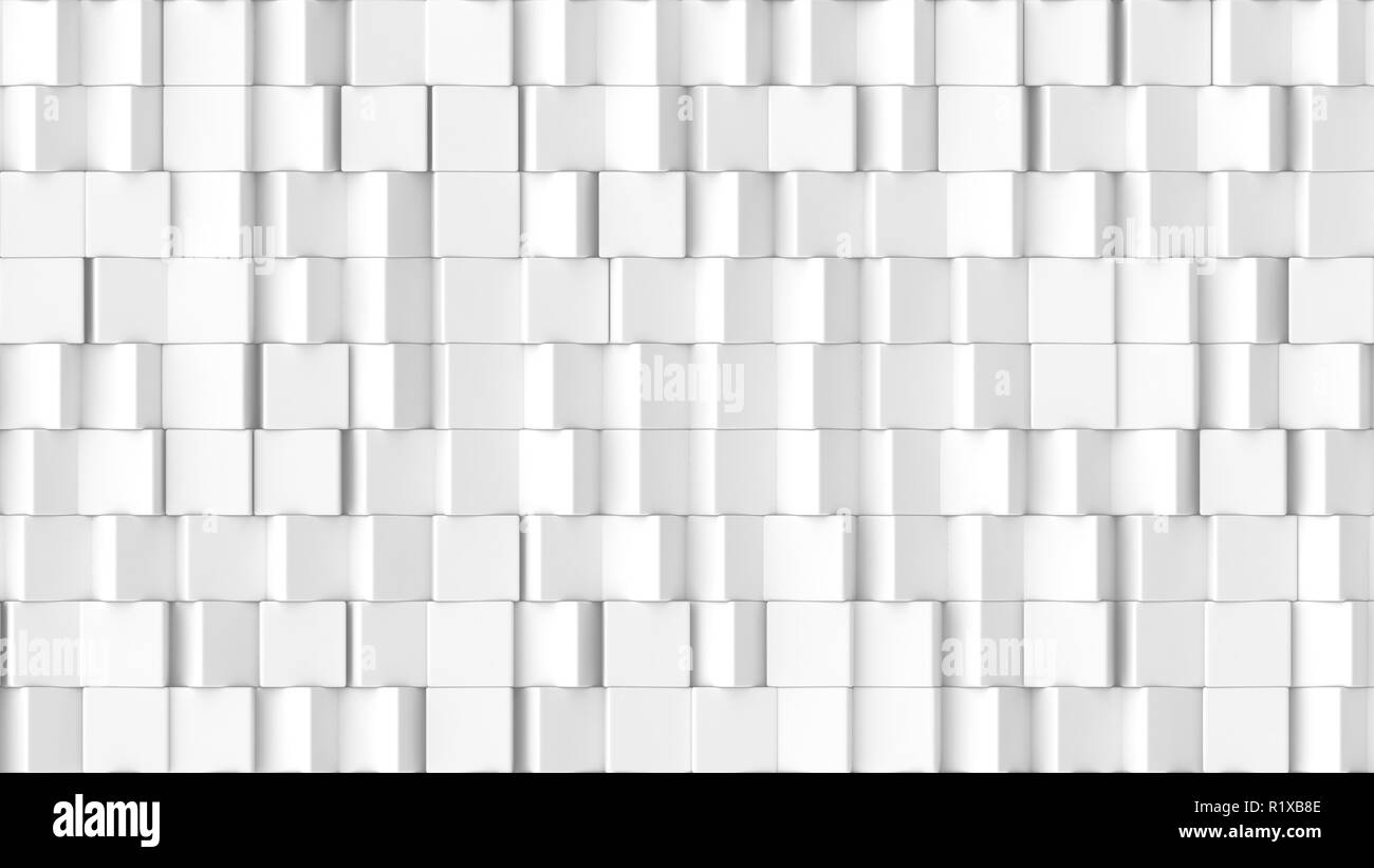 3D-Textur der Würfel drehen auf einem weißen Hintergrund. Stockfoto