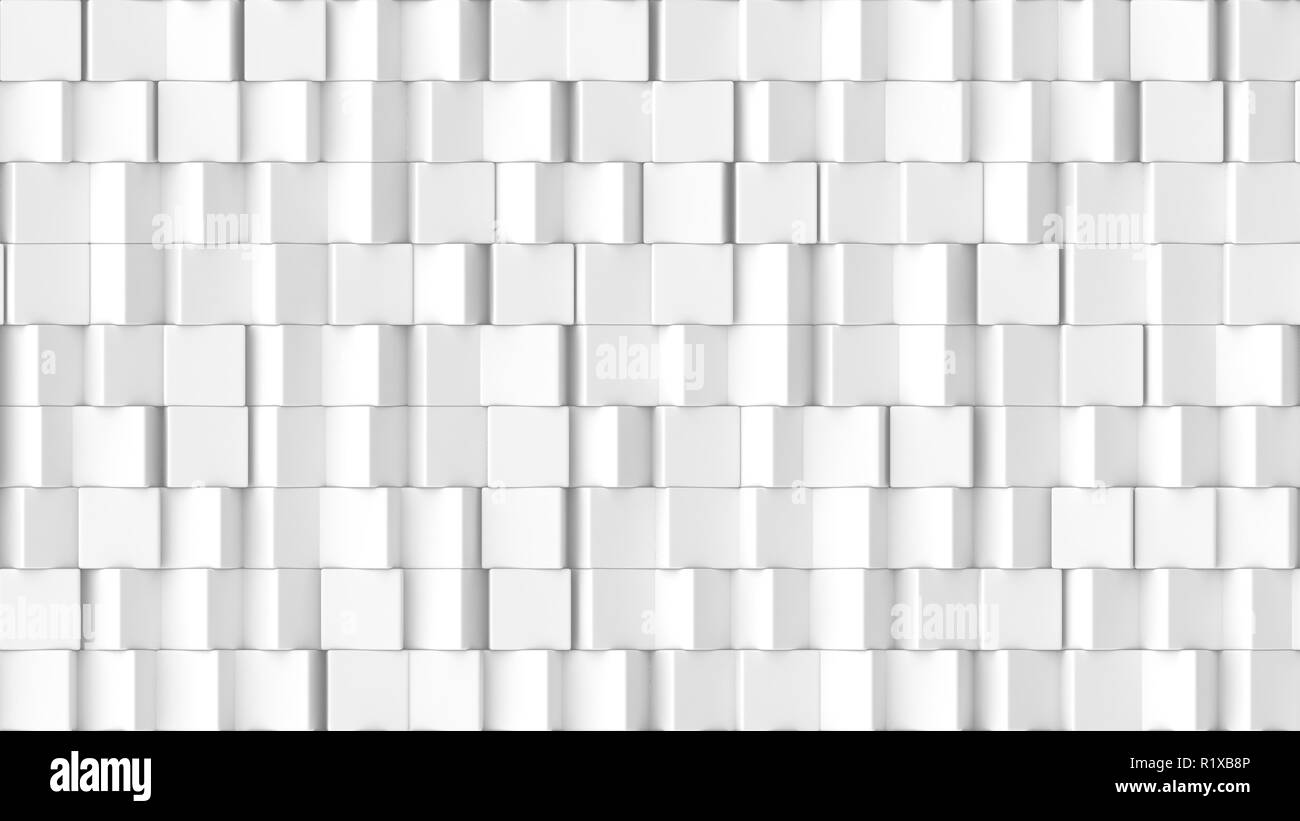 3D-Textur der Würfel drehen auf einem weißen Hintergrund. Stockfoto