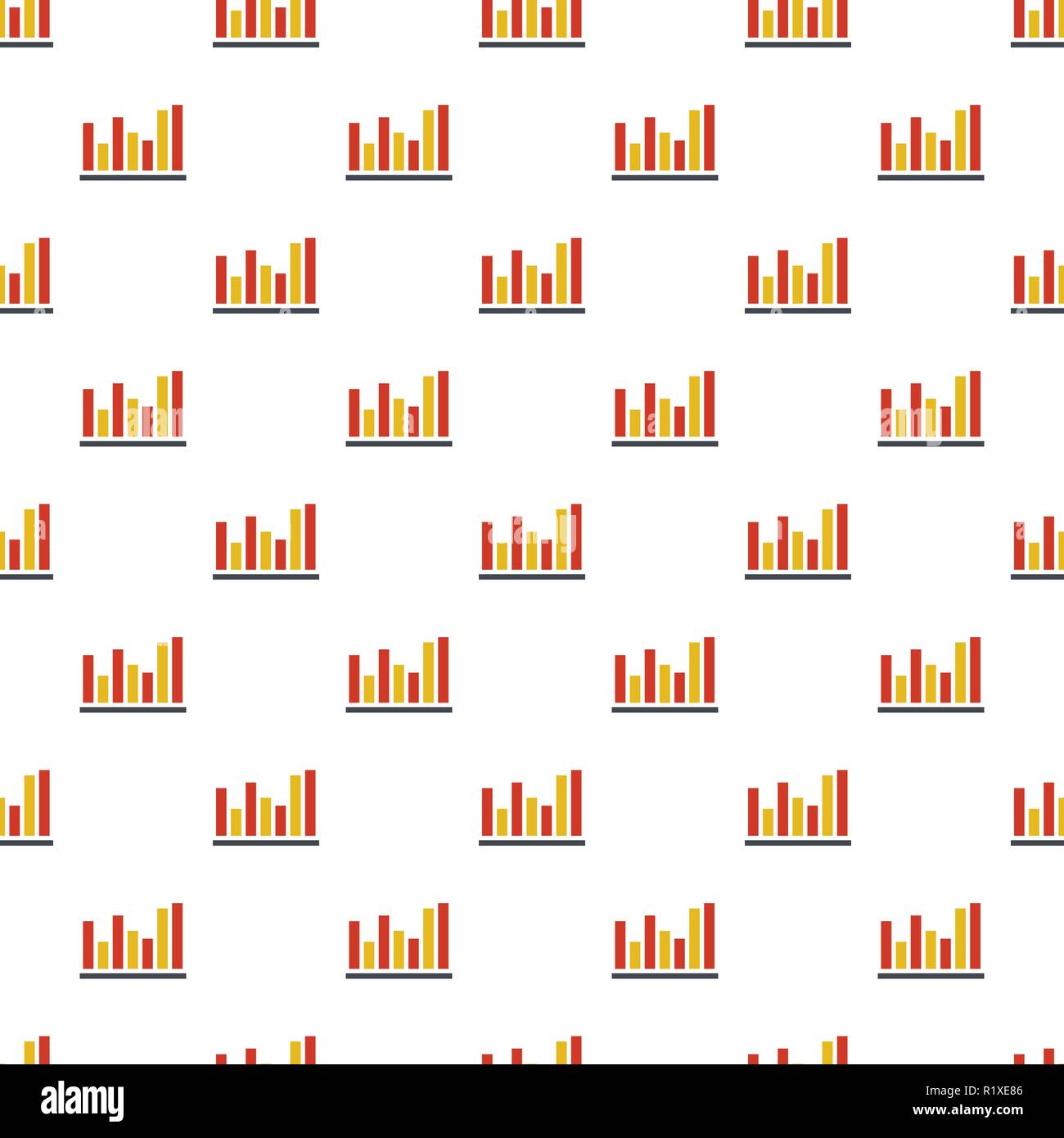 Neues Diagramm Muster nahtlose im flachen Stil für jedes Design Stock Vektor