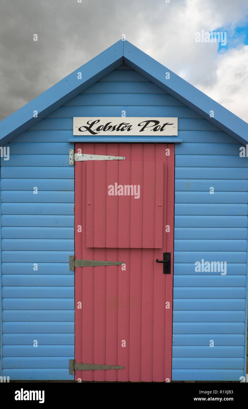 Englisch Hütte am Meer Stockfoto