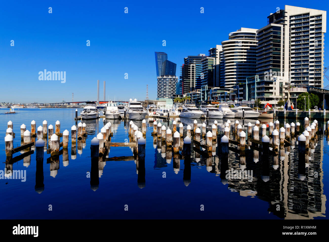 Waterfront City, New Quay, Melbourne Docklands, Marina, Australien Stockfoto