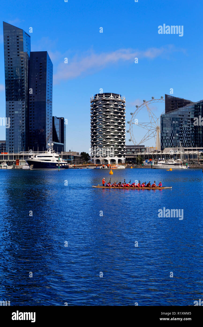 Waterfront City, New Quay, Melbourne Docklands, Marina, Australien Stockfoto