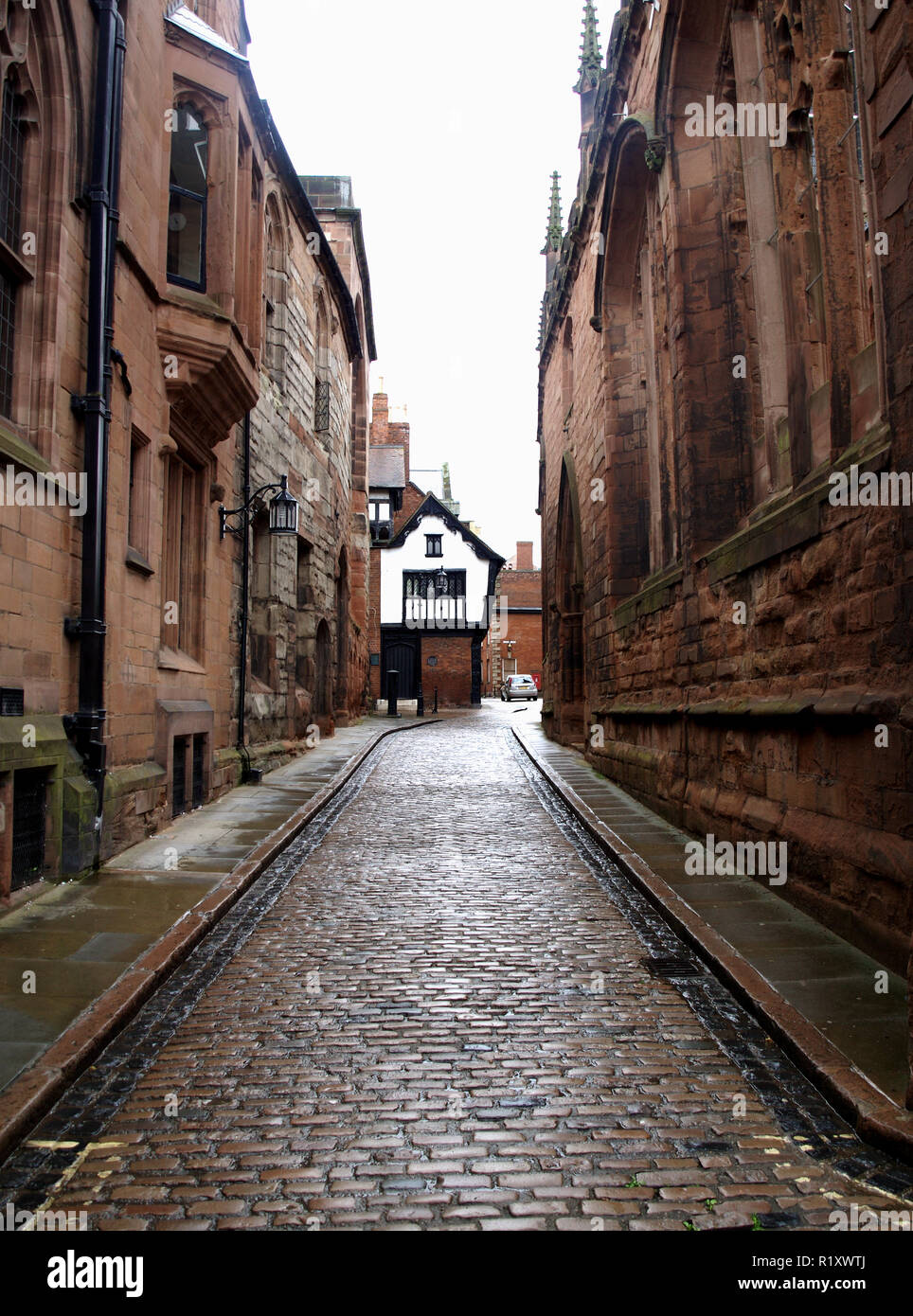 Bayley Lane, neben der Kathedrale von Coventry, Coventry, West Midlands, England, Großbritannien, Stockfoto