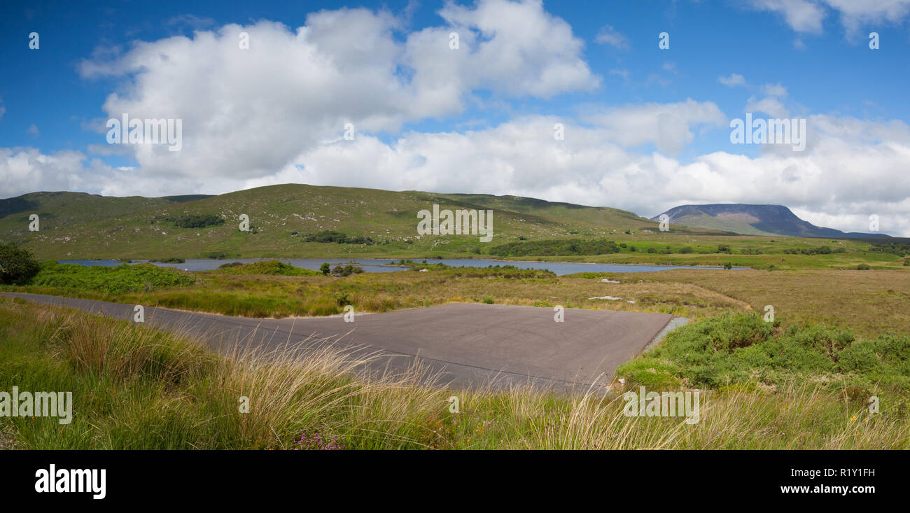 Glenveagh National Park, Irland. Glenveagh National Park ist einer der Donegal Schätze. Es liegt im Herzen von Donegal gefunden werden und erstreckt sich über 16,00 Stockfoto