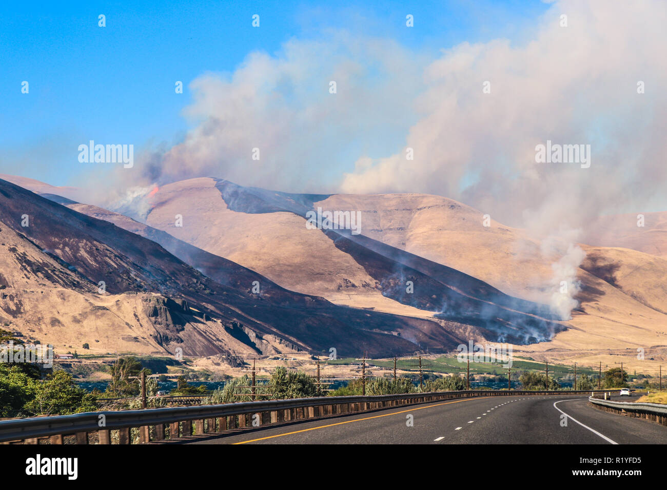 Wildfires Pacific Northwest, USA Stockfoto