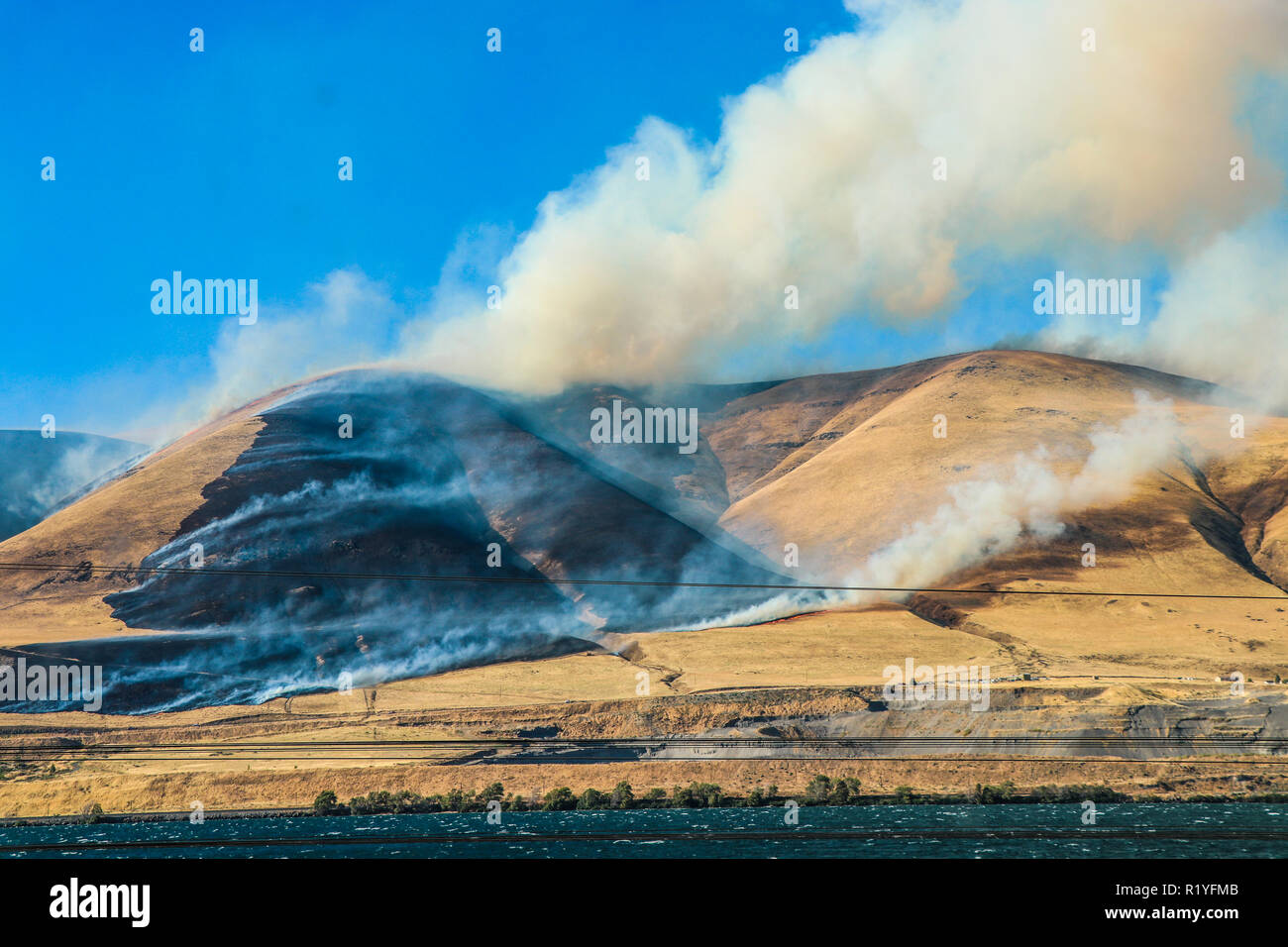 Wildfires Pacific Northwest, USA Stockfoto