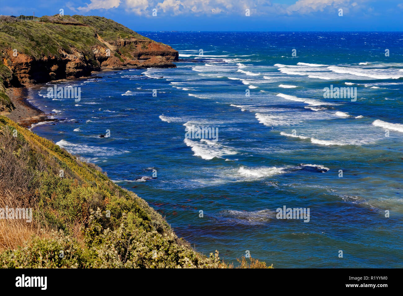 Cape Schanck Leuchtturm finden, Mornington Peninsula, Victoria, Australien Stockfoto