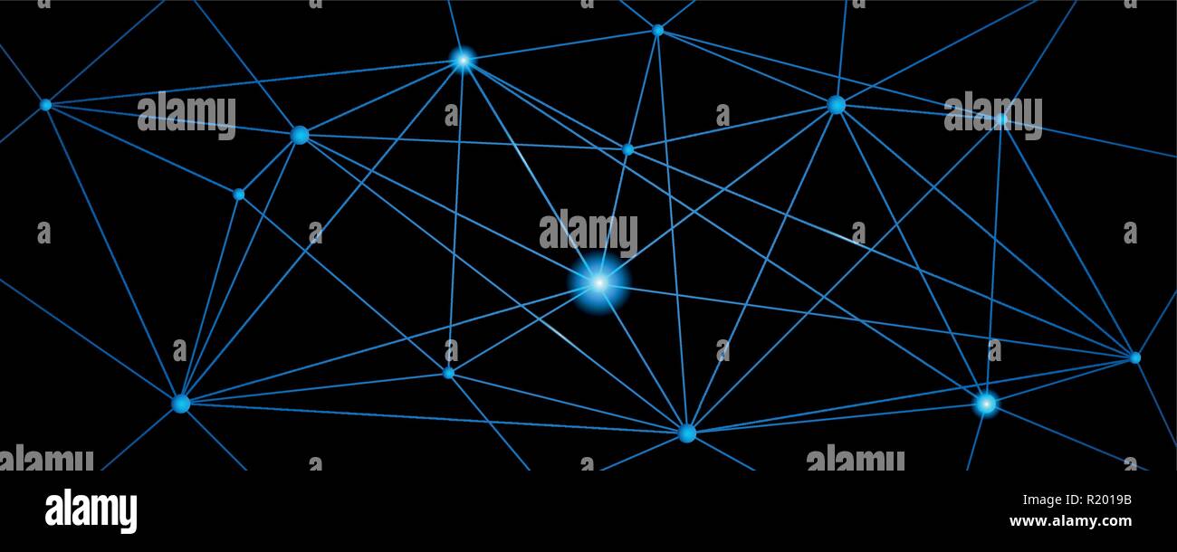 Digital Network blue technische Struktur Blau und Schwarz Vector EPS Abbildung 10 Stock Vektor