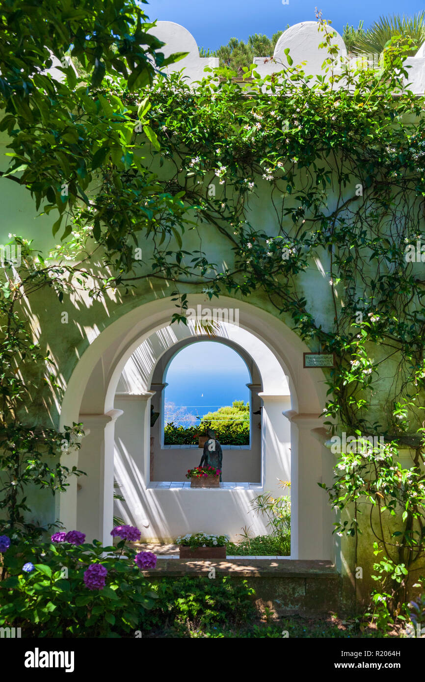 Der Garten der Villa San Michele von Axel Munthe, Anacapri, Italien Stockfoto