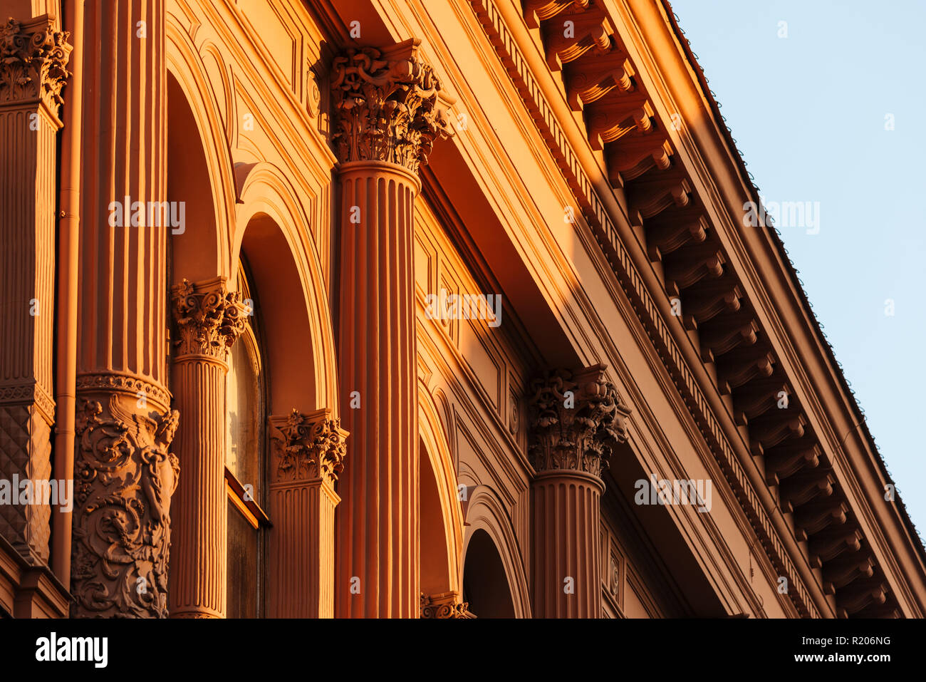 Art Nouveau Architektur im Zentrum von Riga, Lettland, Baltikum, Europa Stockfoto