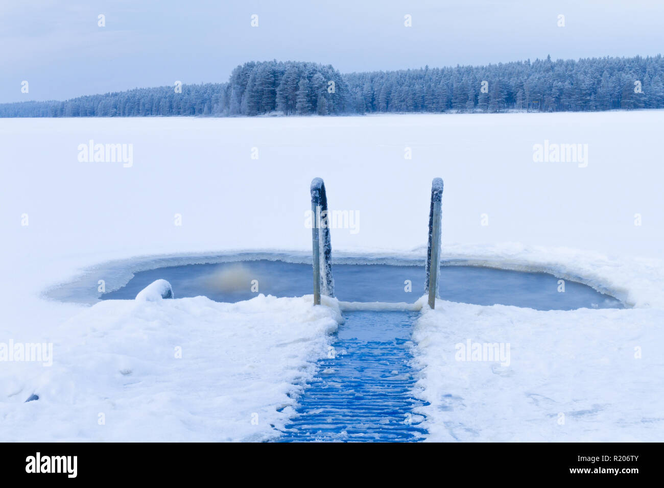 Eis von Kuhmo - Finnland. Stockfoto