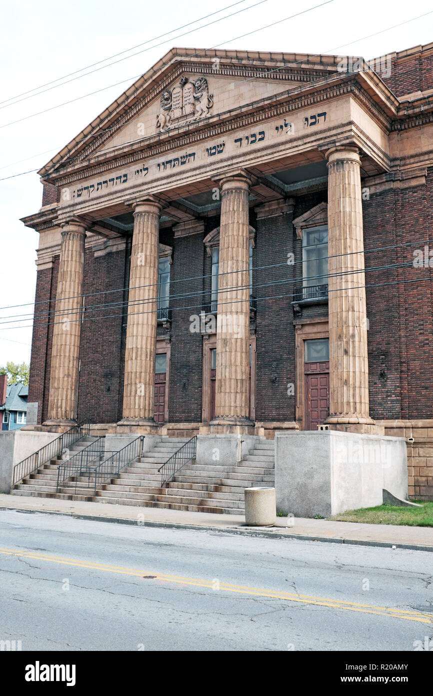 Die Cory United Methodist Church in East 105th Street in Cleveland, Ohio, USA hat eine reiche Geschichte für die schwarze Gemeinde. Stockfoto