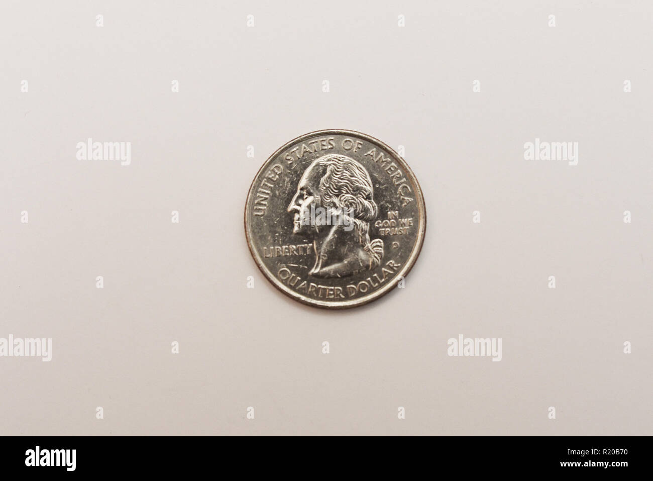 Vereinigte Staaten von Amerika Kalifornien viertel Dollar Münze. Übersicht John Muir und Yosemite Valley. E Pluribus Unum. 1850 2005. California State Quarter Stockfoto