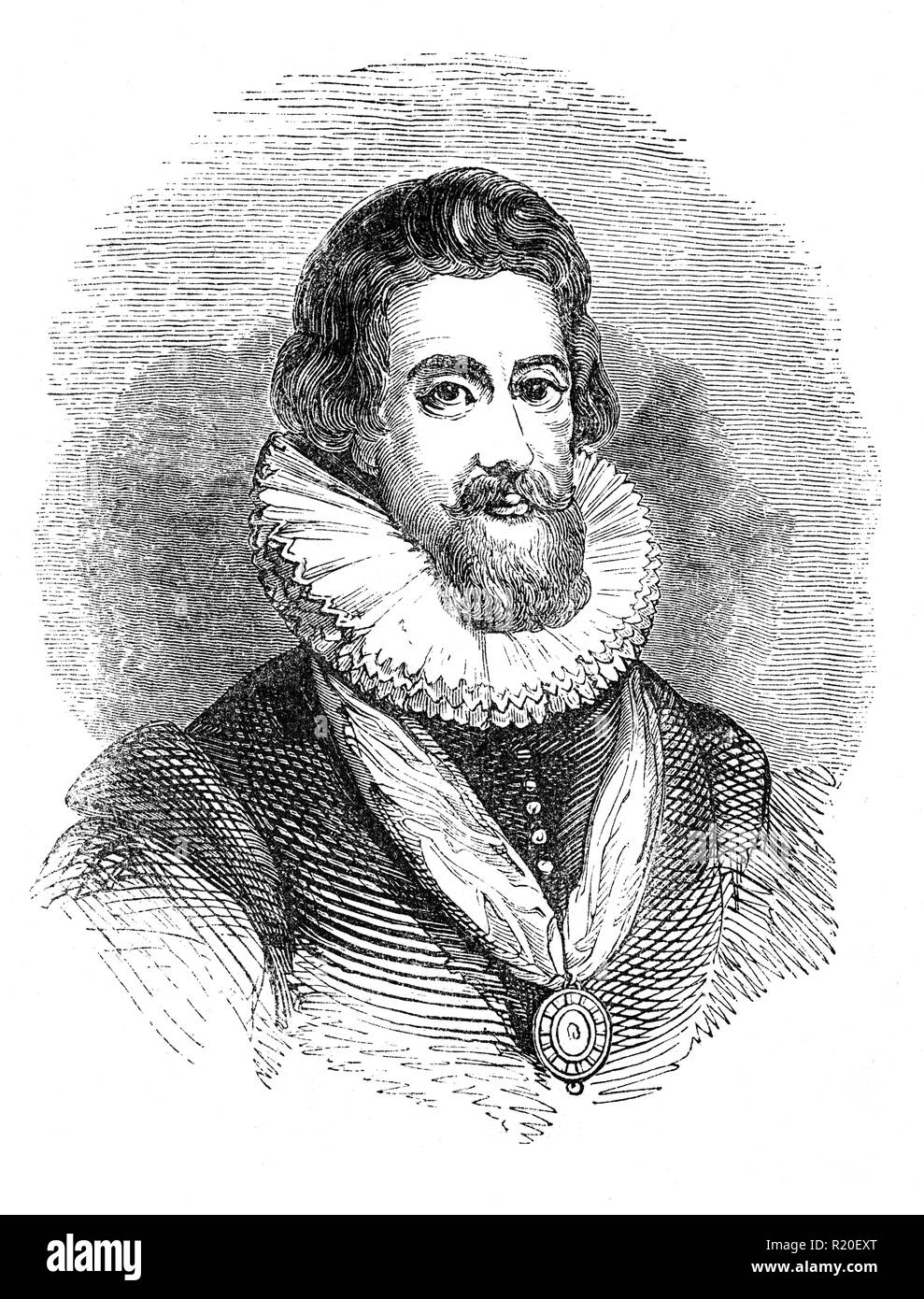 James VI und I, James Charles Stuart; (1566-1625) war König von Schottland als James VI vom 24. Juli 1567 und der König von England und Irland wie James. Obwohl die Königreiche Schottland und England wurden die einzelnen souveränen Staaten, mit ihren eigenen Parlamente, Justiz, und Gesetze, obwohl beide von James ausgeschlossen wurden. Der Sohn der Maria, Königin von Schottland, James, dass es uns gelungen ist, den schottischen Thron im Alter von 13 Monaten, nachdem seine Mutter war zu seinen Gunsten zur Abdankung gezwungen. Stockfoto