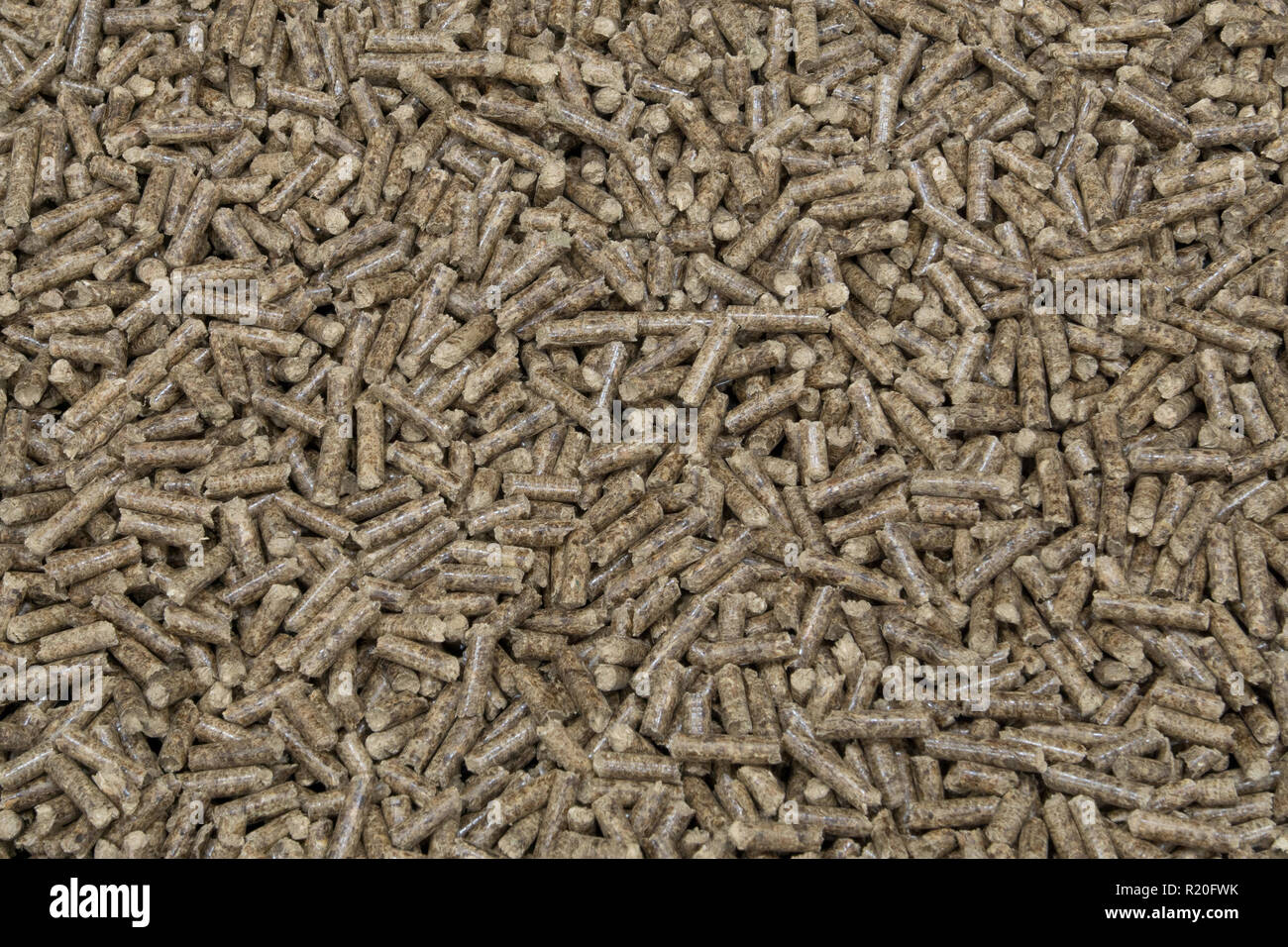 Holz- Biomasse pellets Textur Stockfoto