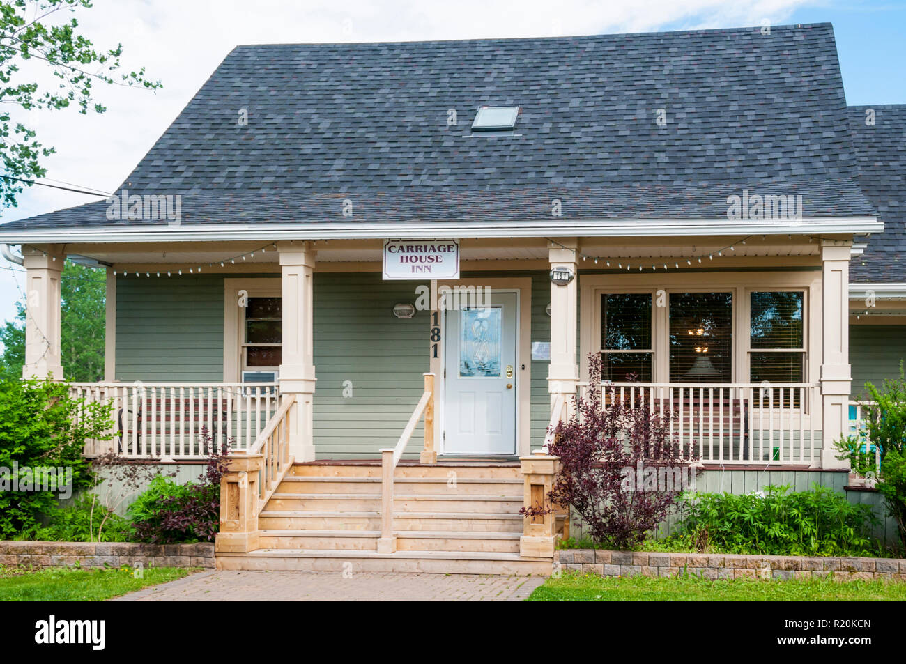 The Carriage House Inn, eine Boutique Bed and Breakfast in Grand Falls Windsor, Neufundland, Kanada. Stockfoto