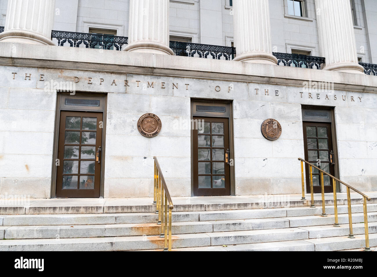 Die Abteilung Treasury Gebäude in Washington, D.C. Stockfoto