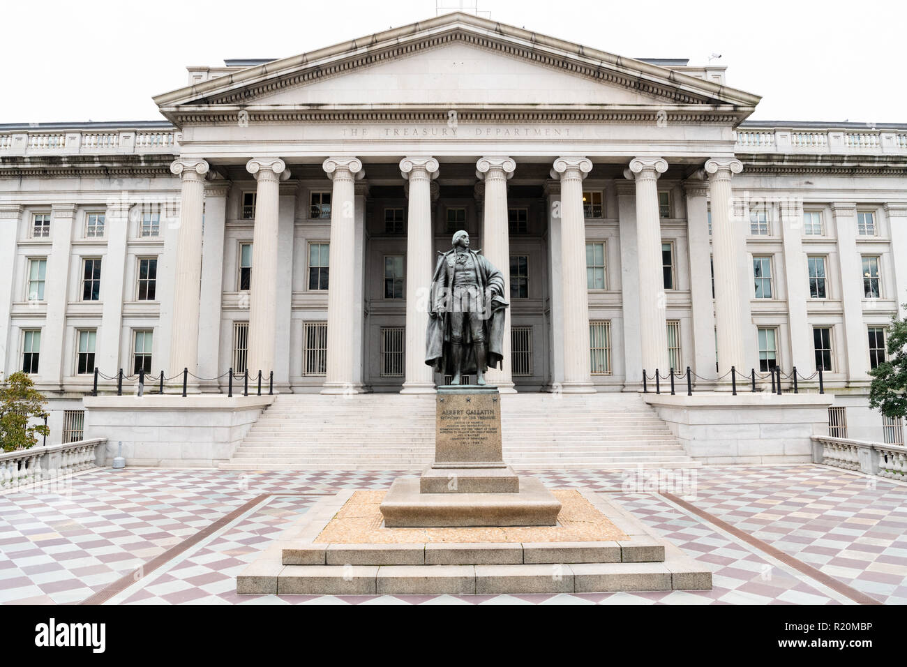 Die Abteilung Treasury Gebäude in Washington, D.C. Stockfoto