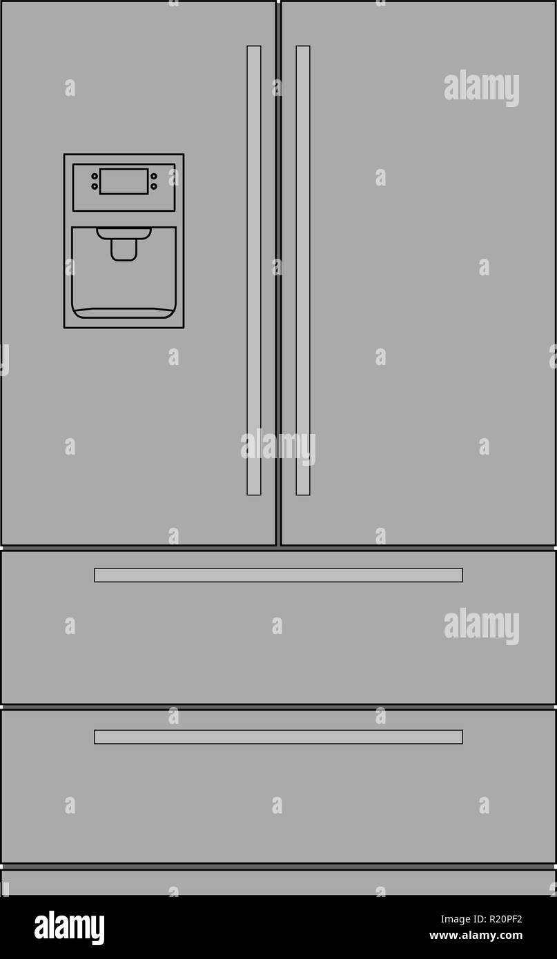 Kühlschrank Stock Vektor