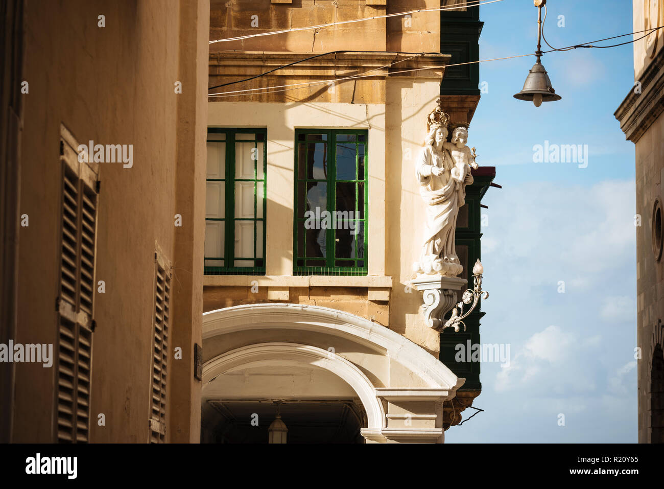 Traditionelle Architektur, Valletta, Malta Stockfoto