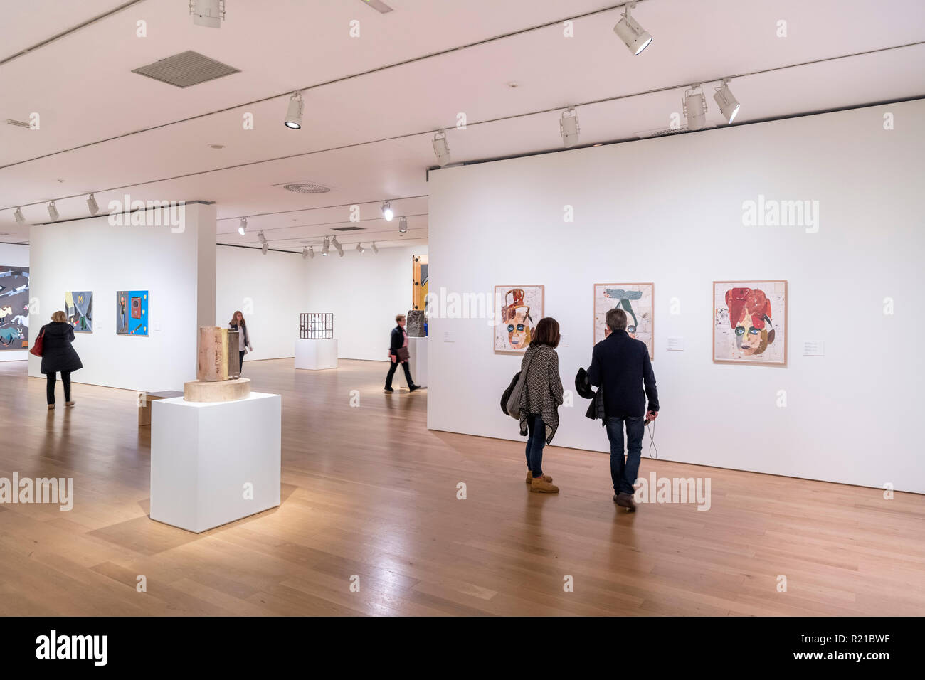 Innenraum des Museum der Schönen Künste (Museo de Bellas Artes), Bilbao, Baskenland, Spanien Stockfoto