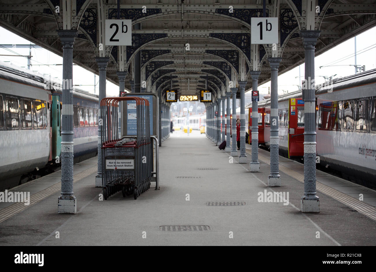 Bahnhof Norwich Station Stockfoto