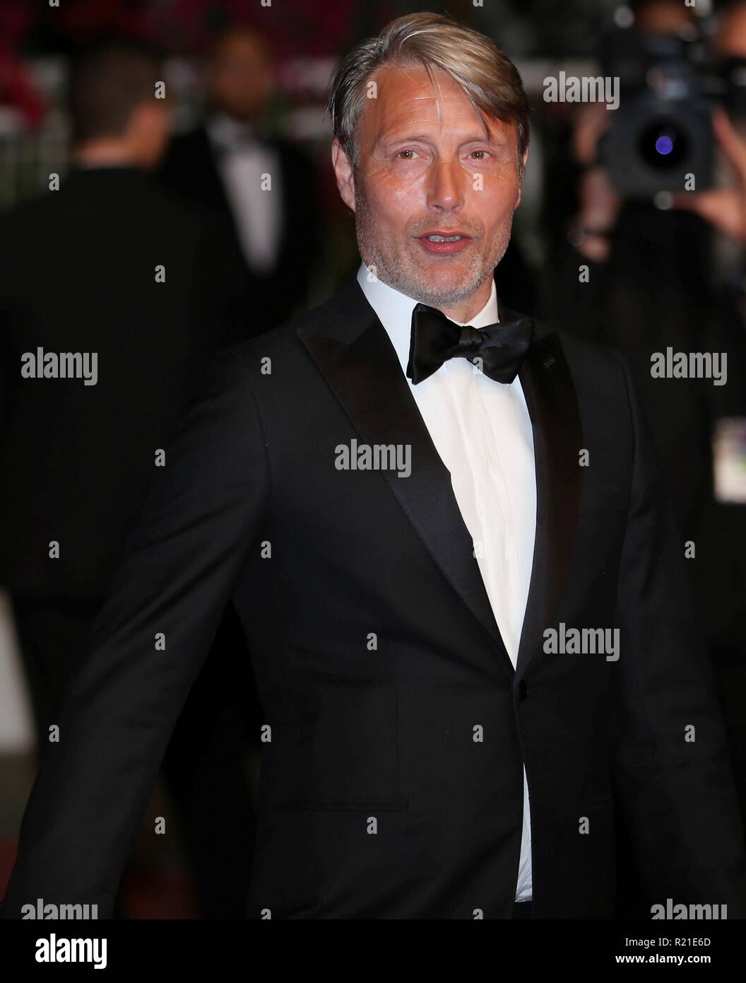 CANNES, Frankreich - 10. MAI 2018: Mads Mikkelsen der Arktis screening während der 71Th Festival de Cannes (Foto: Mickael Chavet) betreut Stockfoto