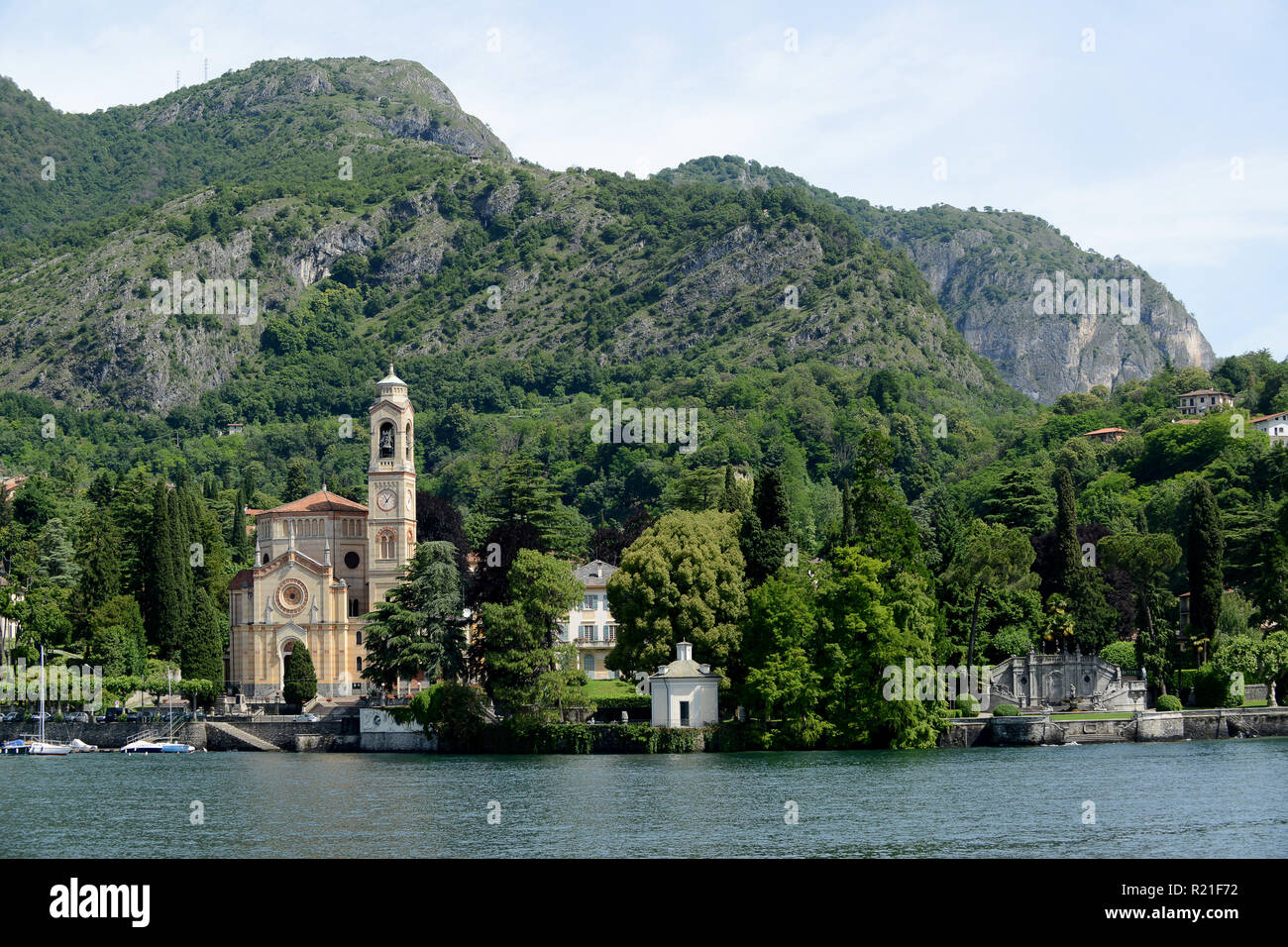 Kirche San Lorenzo in Tremezzo am Comer see Italien Stockfoto