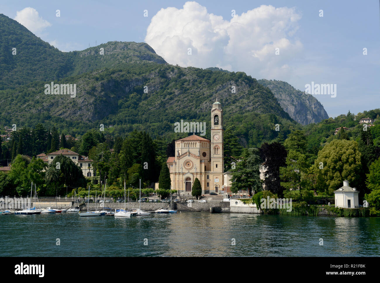 Kirche San Lorenzo Tremezzo am Comer see Italien Stockfoto