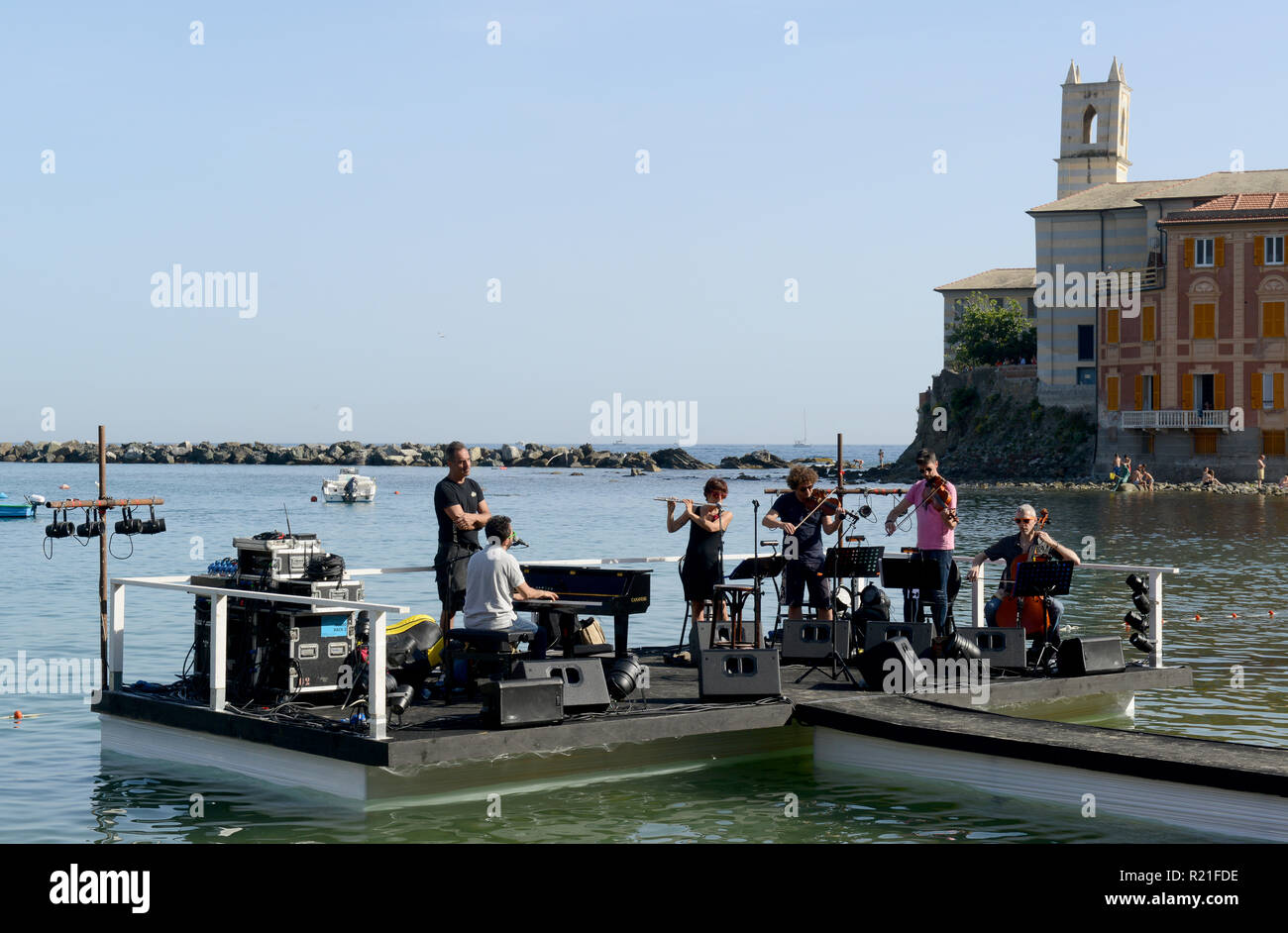 Sestri Levante in Ligurien Italien Stockfoto