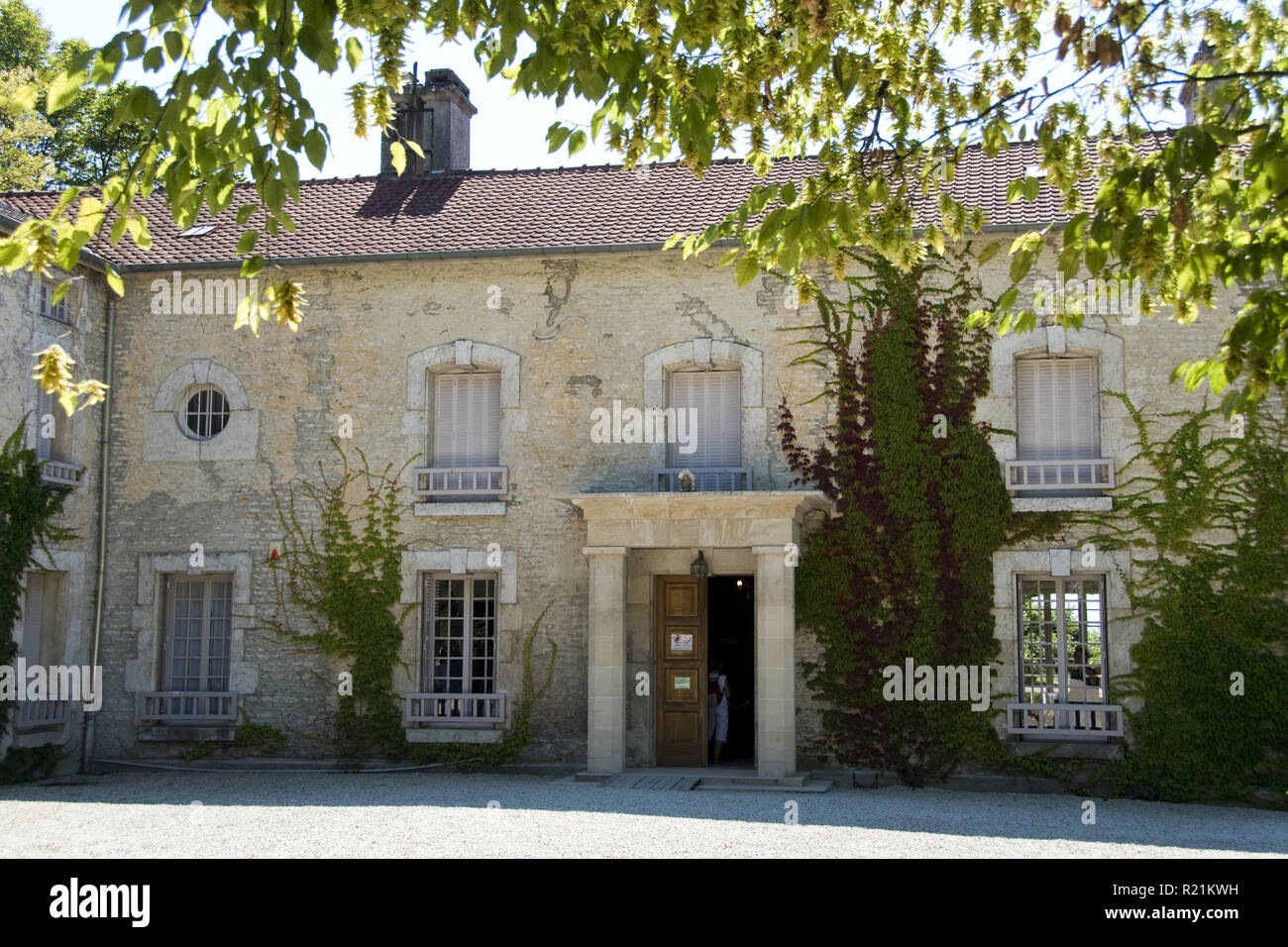 La Boisserie war die Heimat des französischen Präsidenten und General Charles de Gaulle in Vitry-le-François, Haute-Marne, Frankreich. Stockfoto