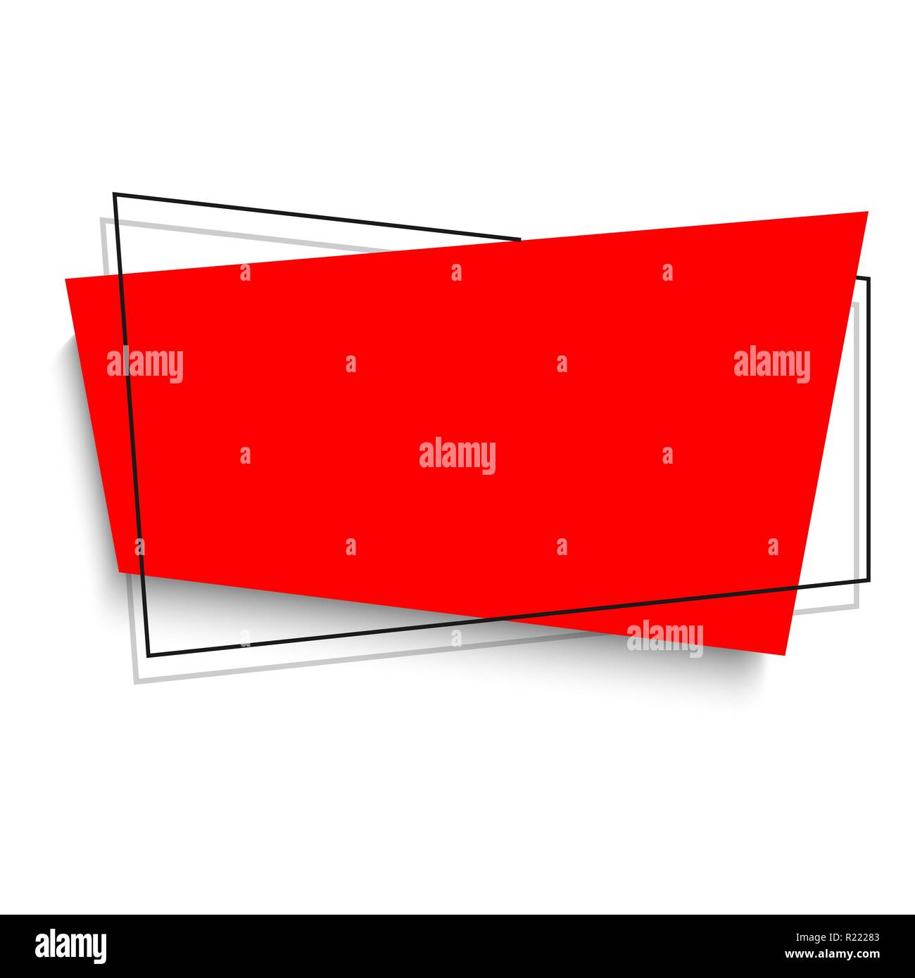 Moderne Vektor verkünden Banner auf weißem Hintergrund, Design für den Verkauf Stock Vektor