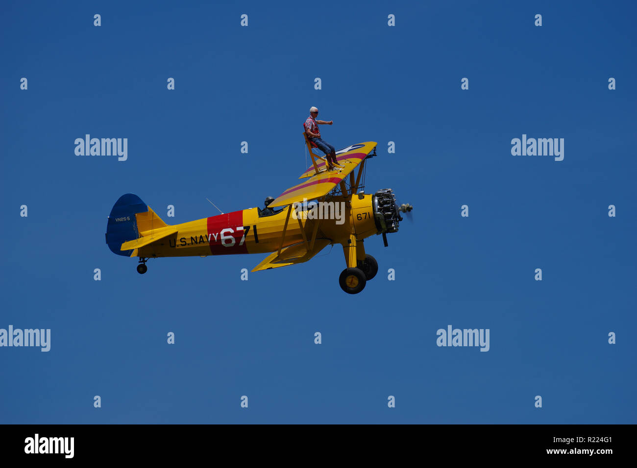 Boeng Stearman G-CGPY in Breighton Stockfoto