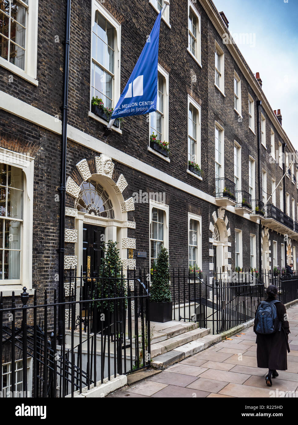 Die Paul Mellon Zentrum für Studien in der britischen Kunst, Bedford Square Bloomsbury London - Pädagogische liebe Unterstützung der Kunst Forschung gegründet 1970 Stockfoto