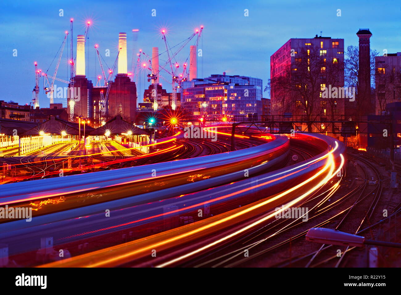 Bahnhof London battersea Power Station Stockfoto