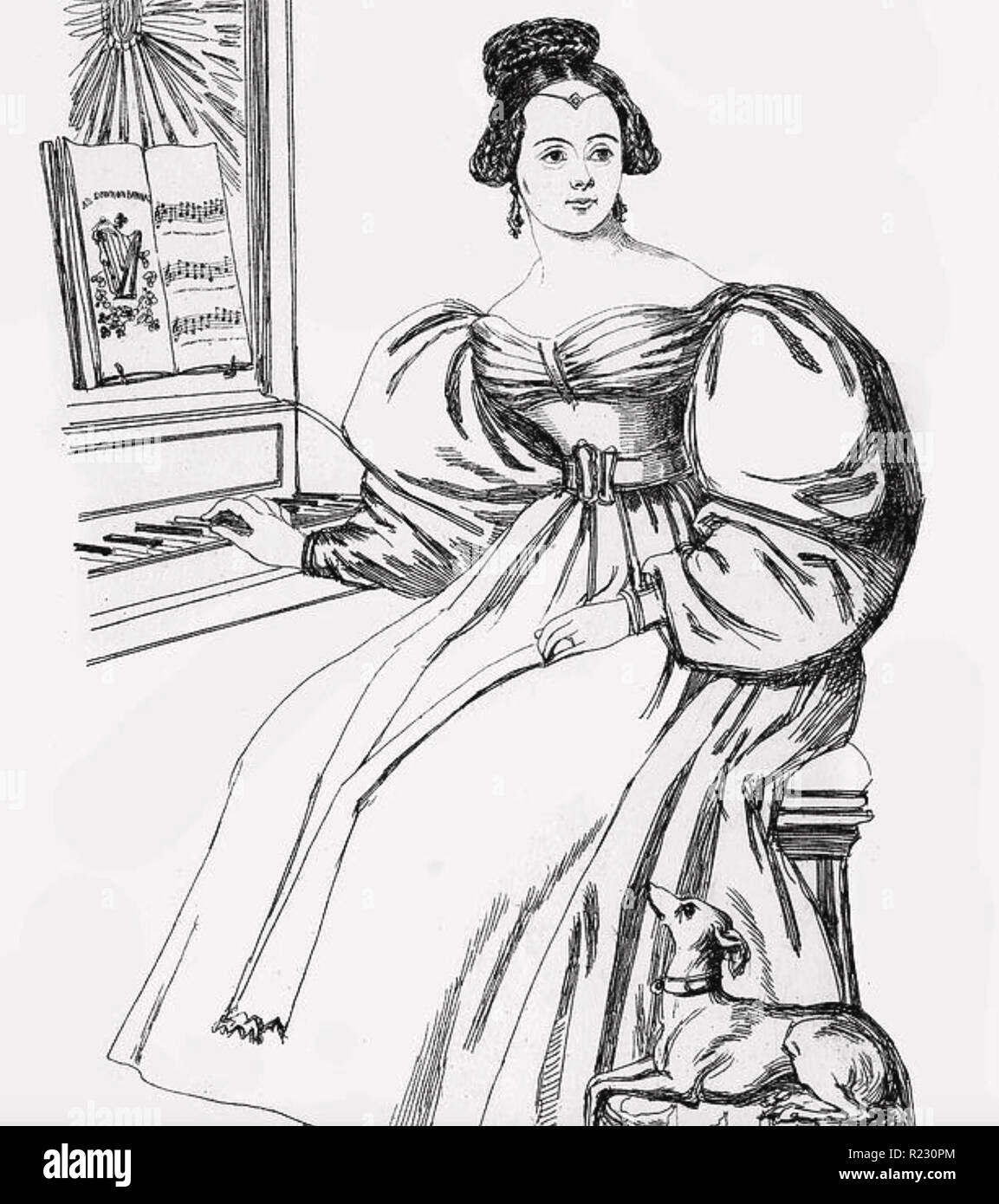 Irische Schriftstellerin ANNA MARIA Halle (1800-1881) Stockfoto