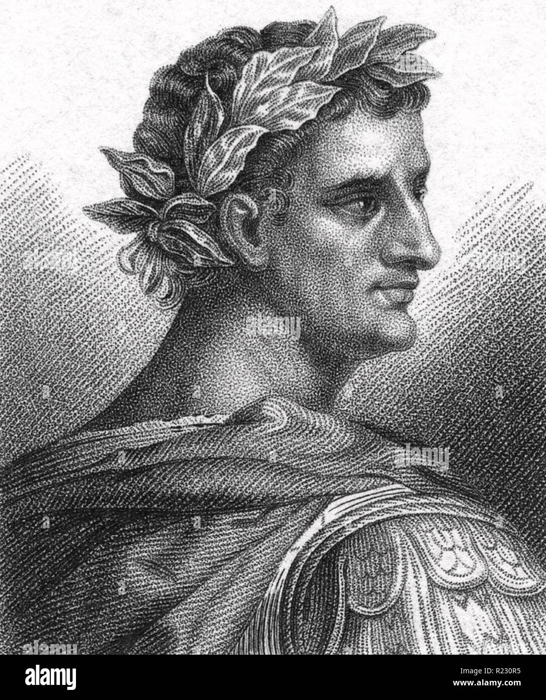 CLAUDIUS (10 V.CHR.-54 N.CHR.) aus dem frühen 19. Jahrhundert Gravur Stockfoto