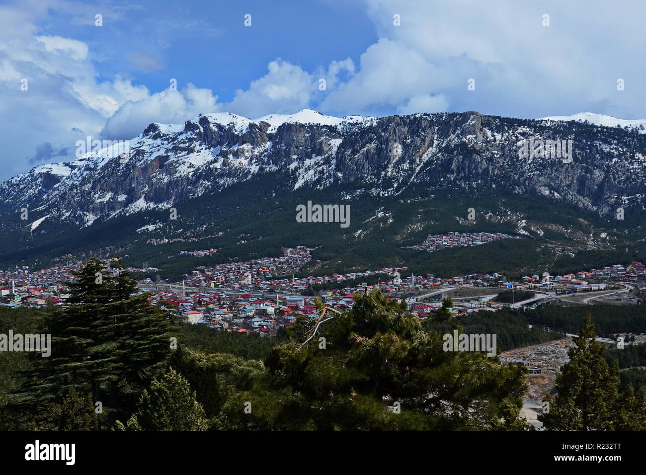 Tekir borough Panoramablick - Tekir, Adana-Turkey Stockfoto