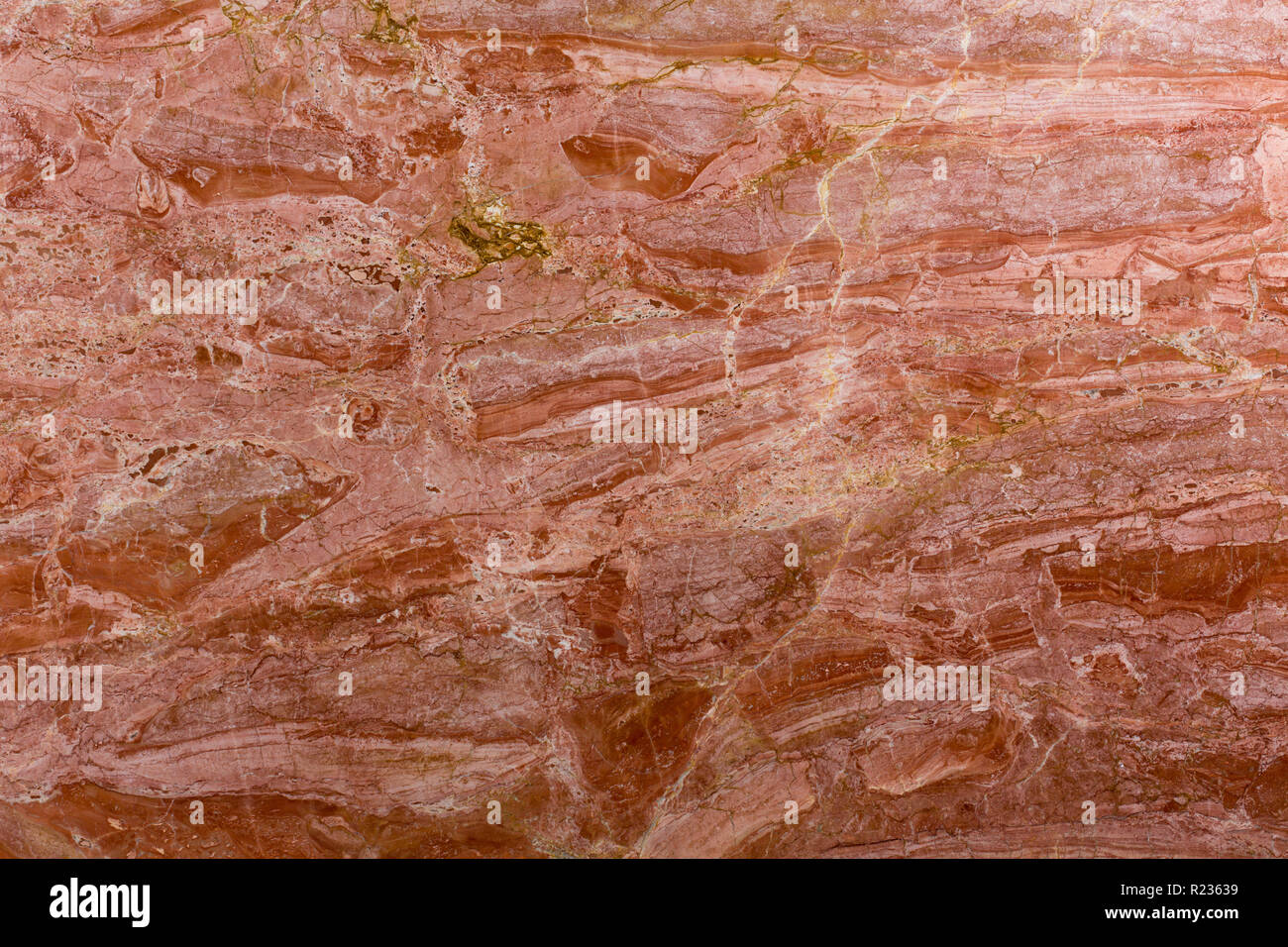 Detaillierte Struktur des Luxus roten Marmor in natürlichen für Hintergrund und Design gemustert. Stockfoto