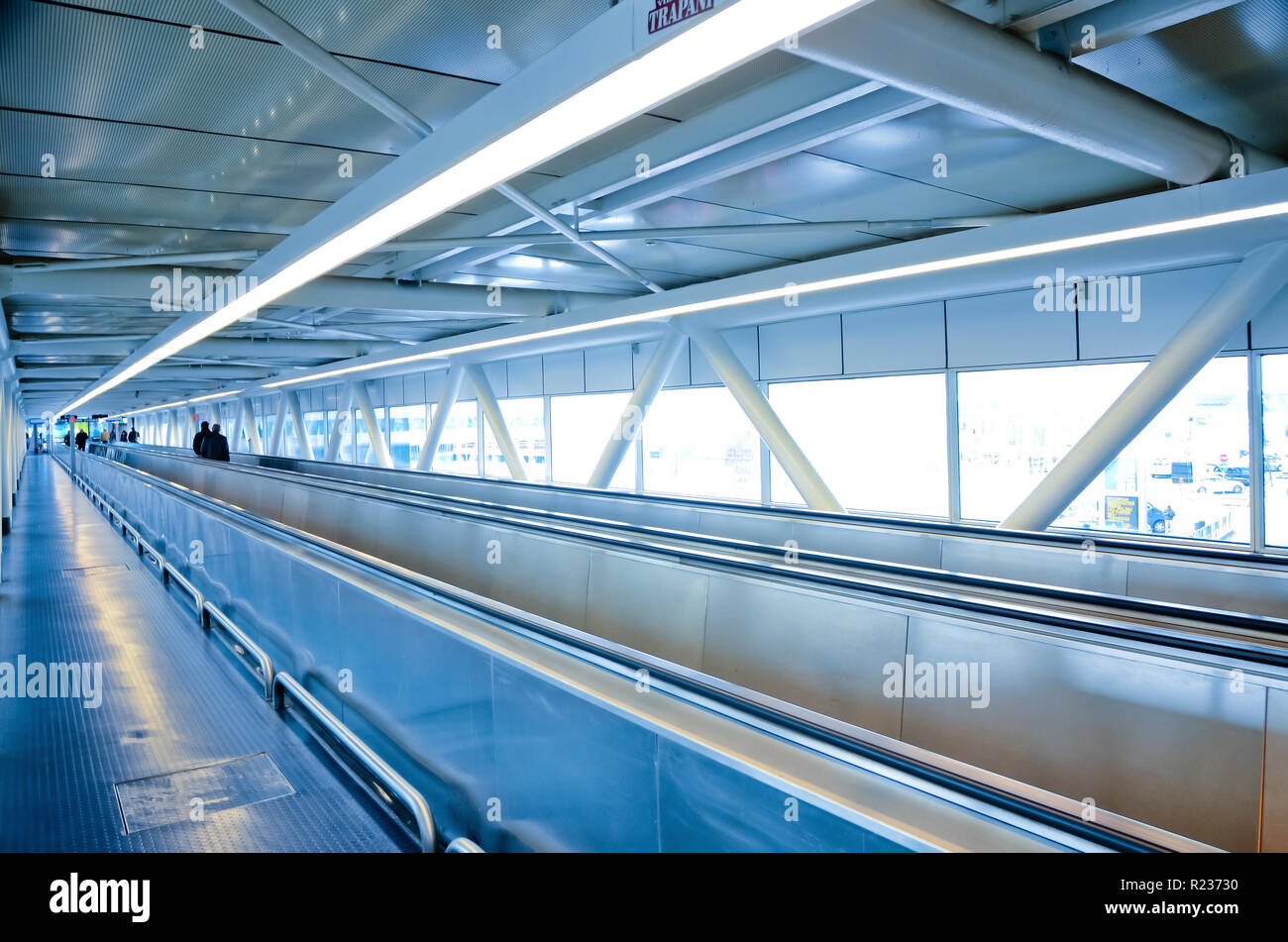 FCO Fiumicino Leonardo da Vinci Airport terminal Interieur Stockfoto
