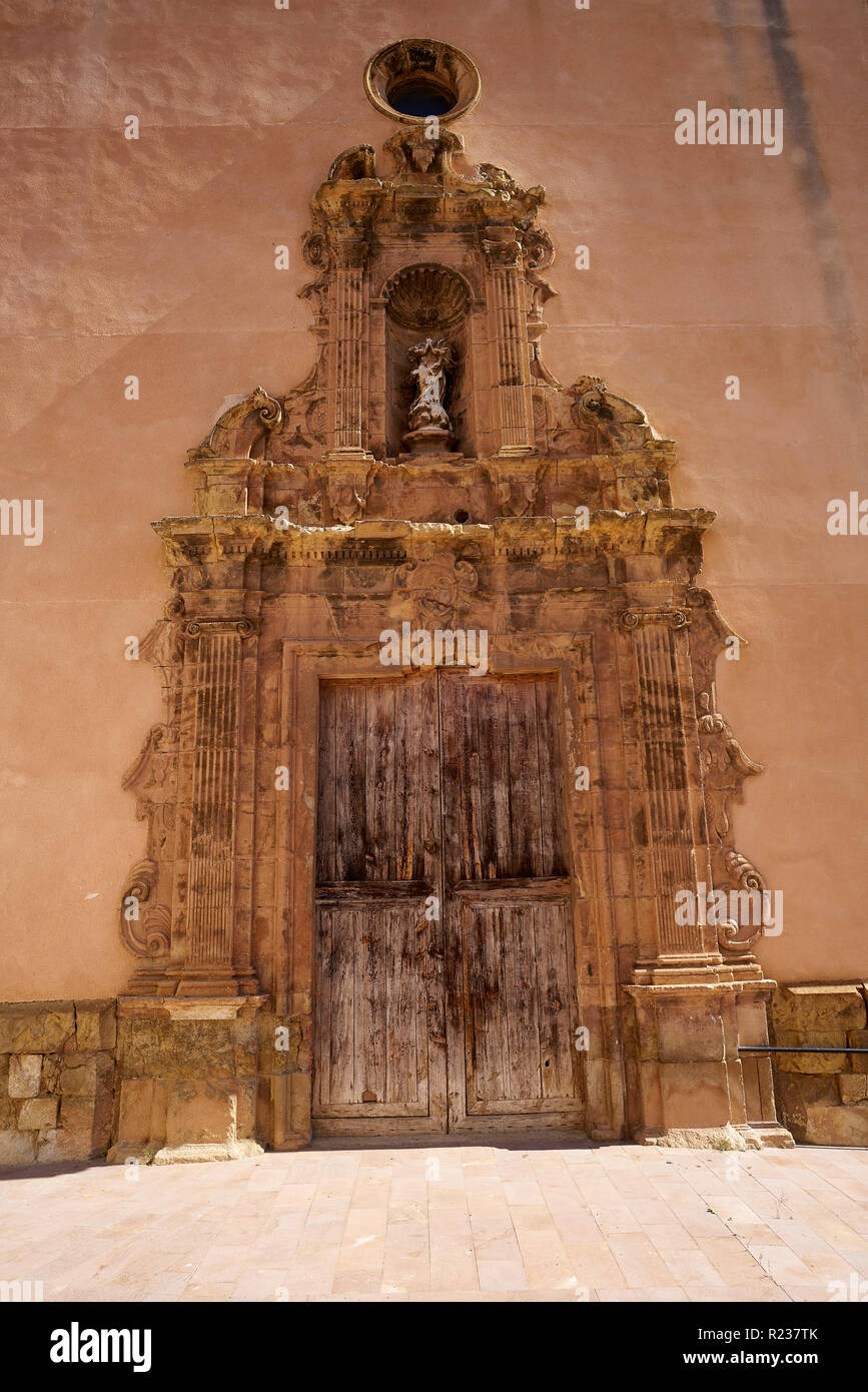 Arcos de las Salinas Kirche in der Provinz Valencia in Spanien Stockfoto