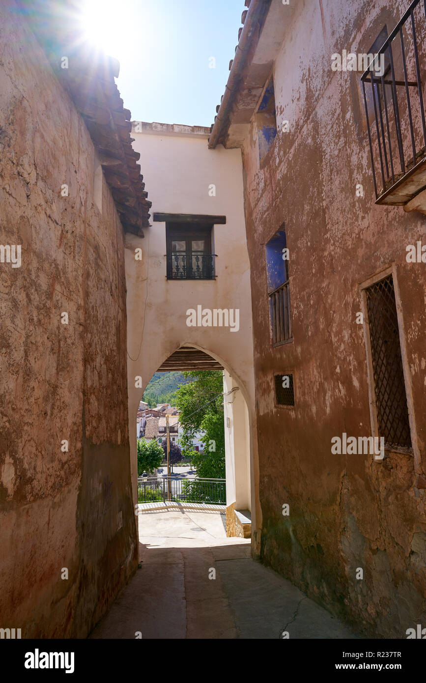 Arcos de las Salinas arch in der Provinz Valencia in Spanien Stockfoto