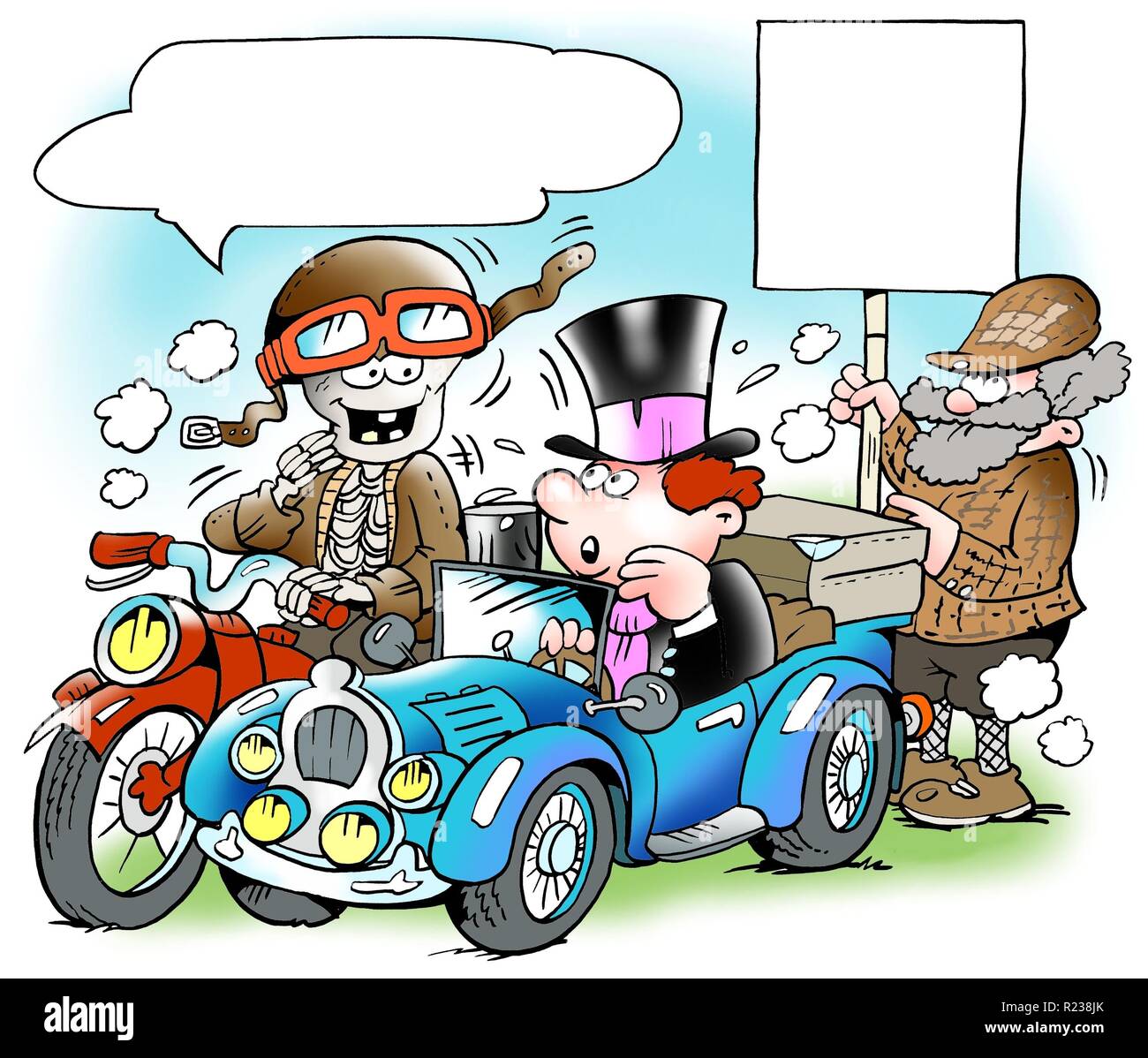 Oldtimer-Rallye Stockfoto