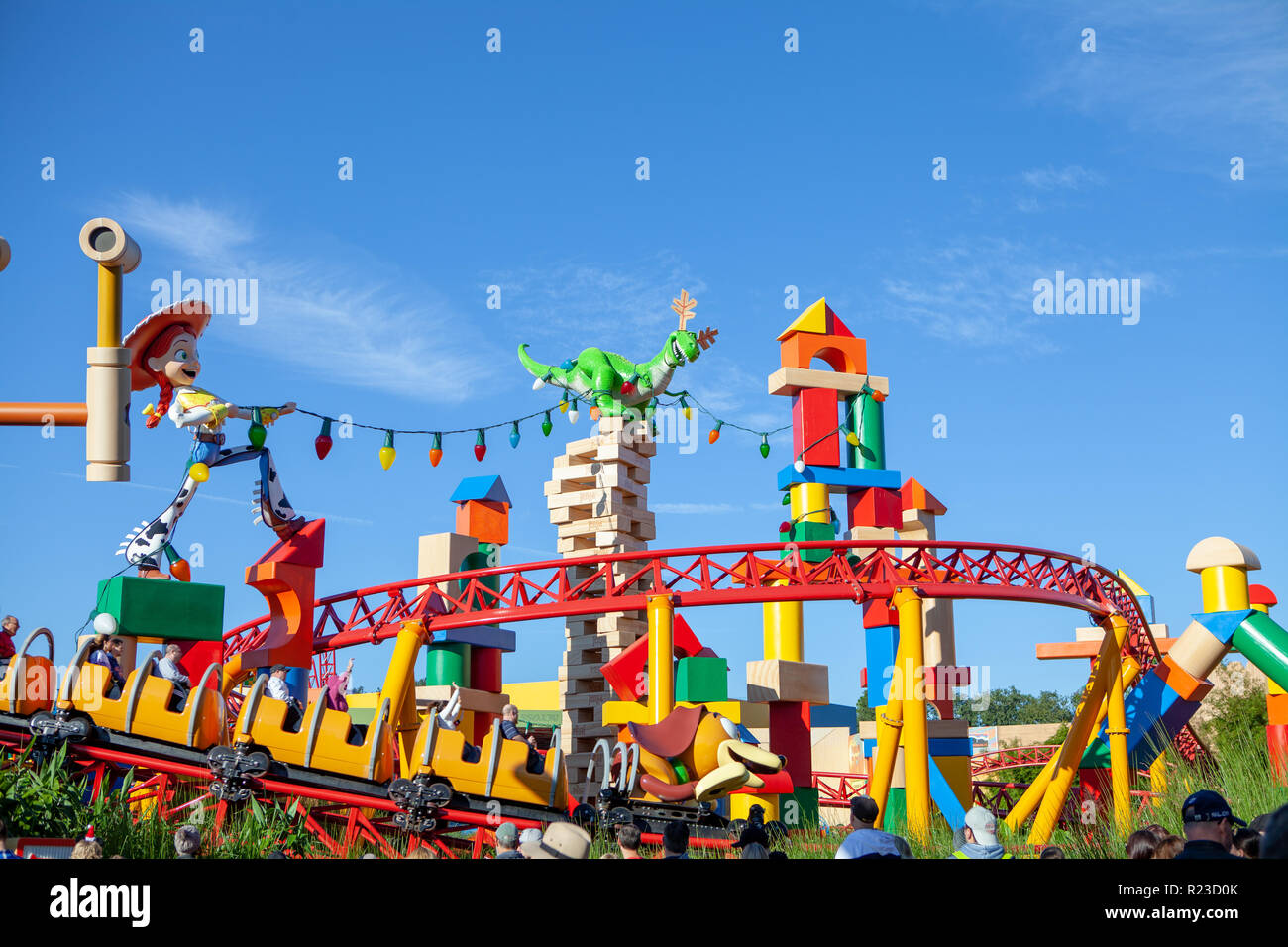 Toy Story in Disney's Hollywood Studios Theme Park in Orlando, Florida Stockfoto