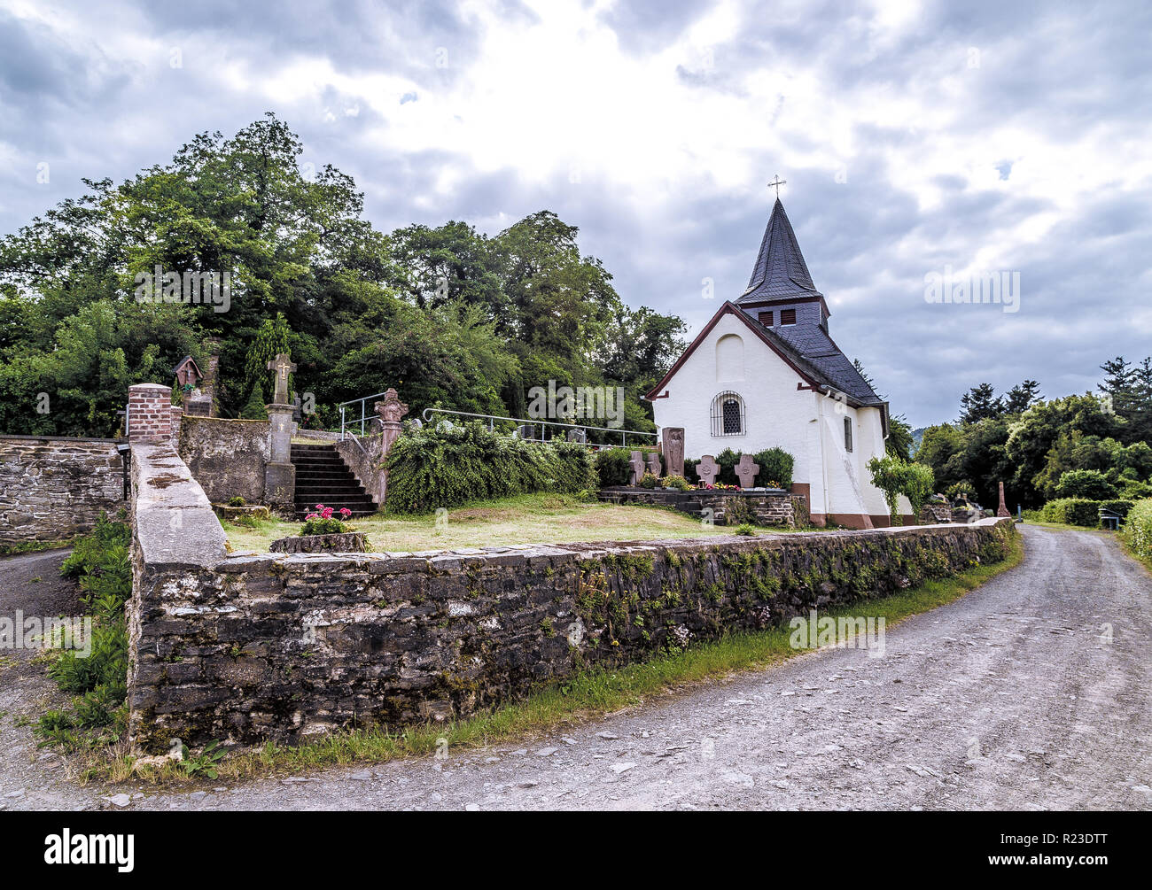 Peterskapelle Neef an der Mosel Rheinland-Pfalz Deutschland. Stockfoto