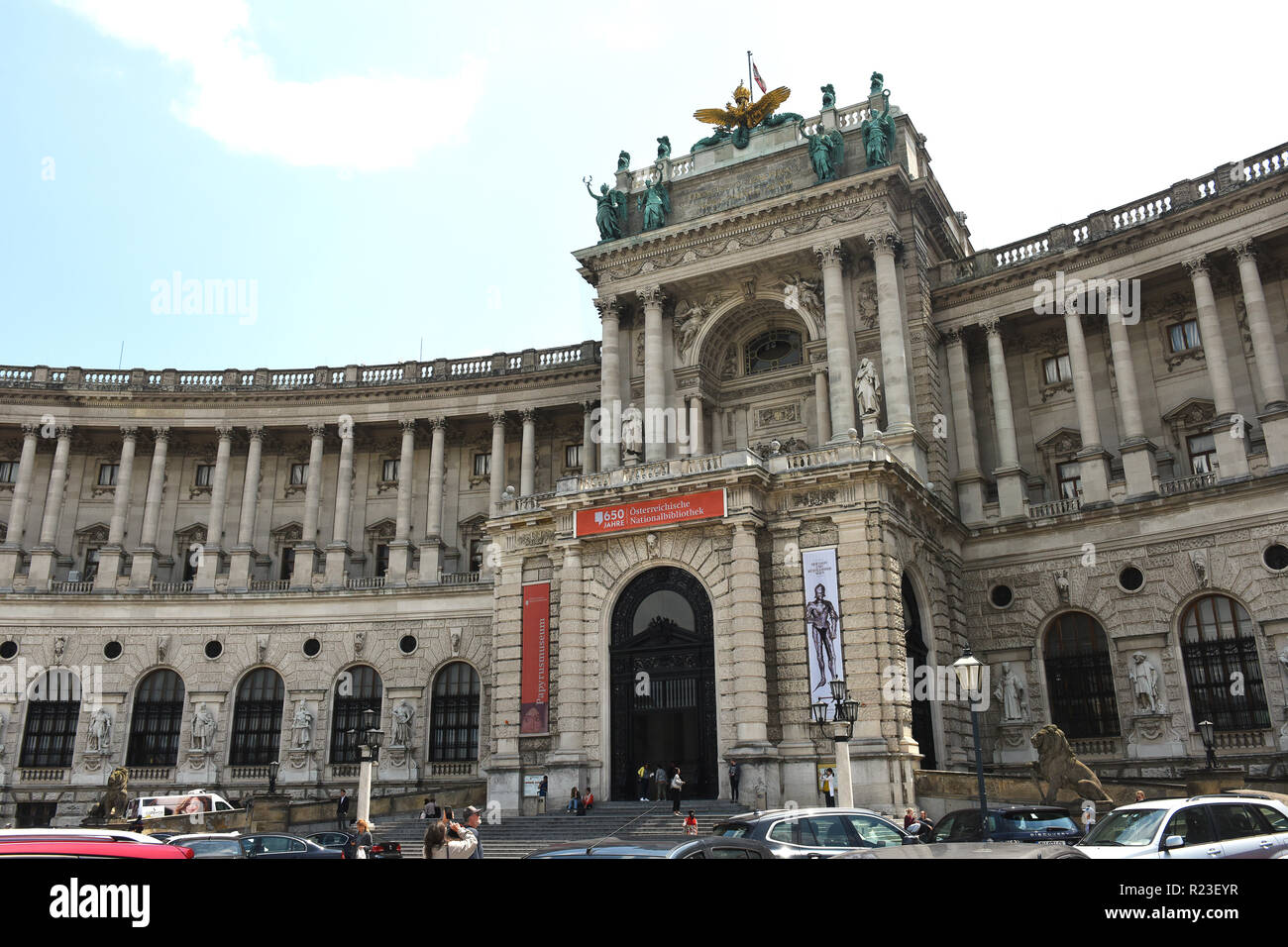 Wien, Hofburg Palace Museum Eingang Stockfoto