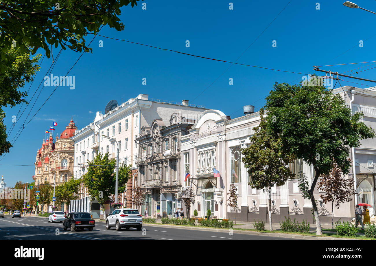 Gebäude im Zentrum der Stadt Rostow-am-Don, Russland Stockfoto